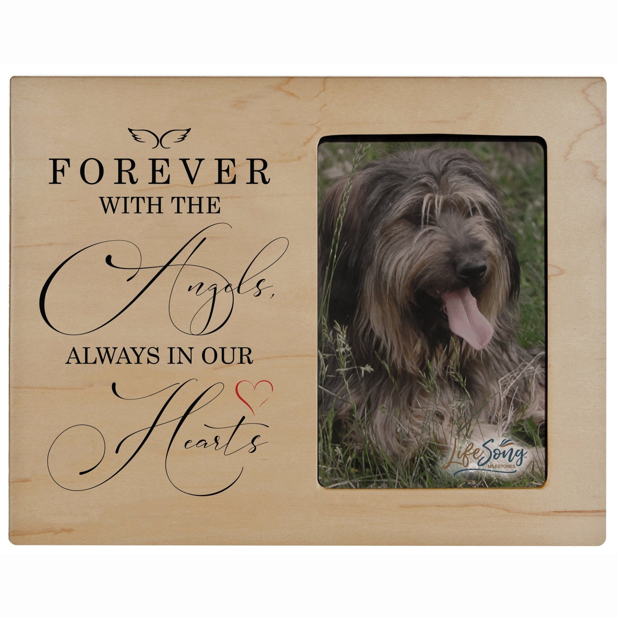 Pet Memorial Picture Frame - Forever With The Angels - LifeSong Milestones