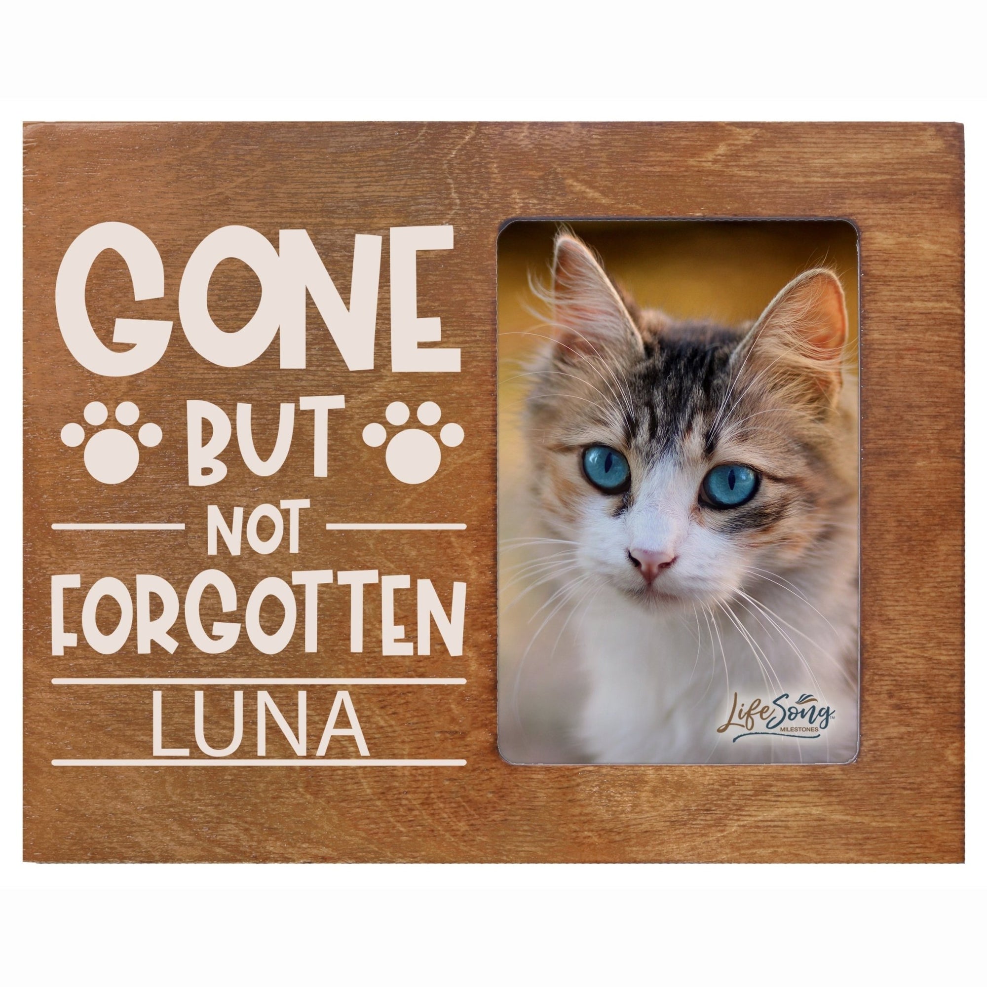 Pet Memorial Picture Frame - Gone But Not Forgotten - LifeSong Milestones