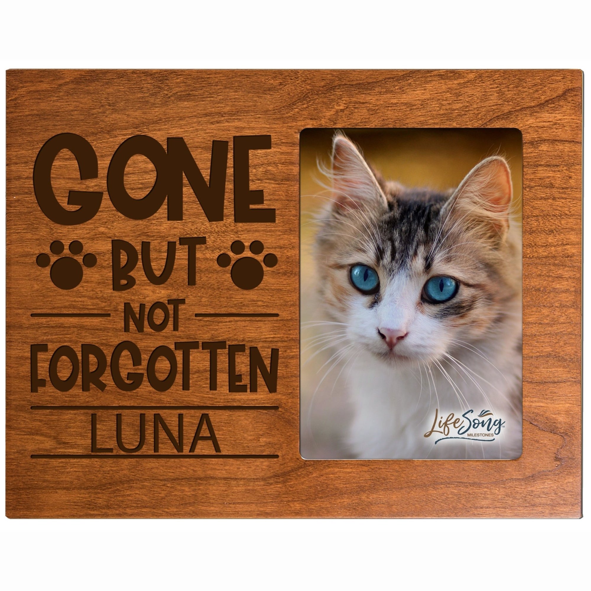 Pet Memorial Picture Frame - Gone But Not Forgotten - LifeSong Milestones