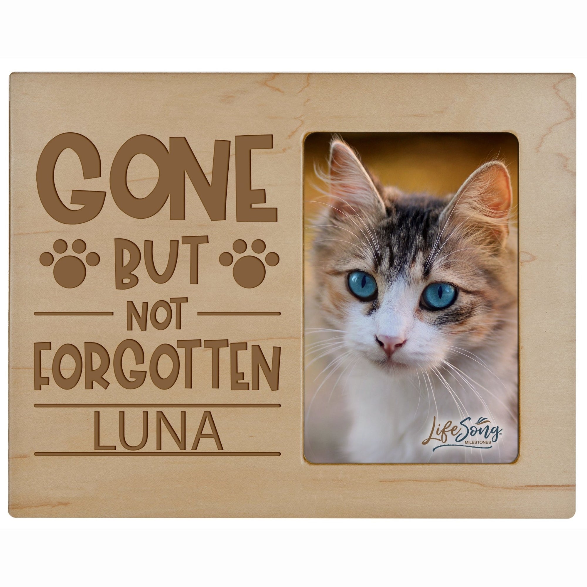 Pet Memorial Picture Frame - Gone But Not Forgotten - LifeSong Milestones