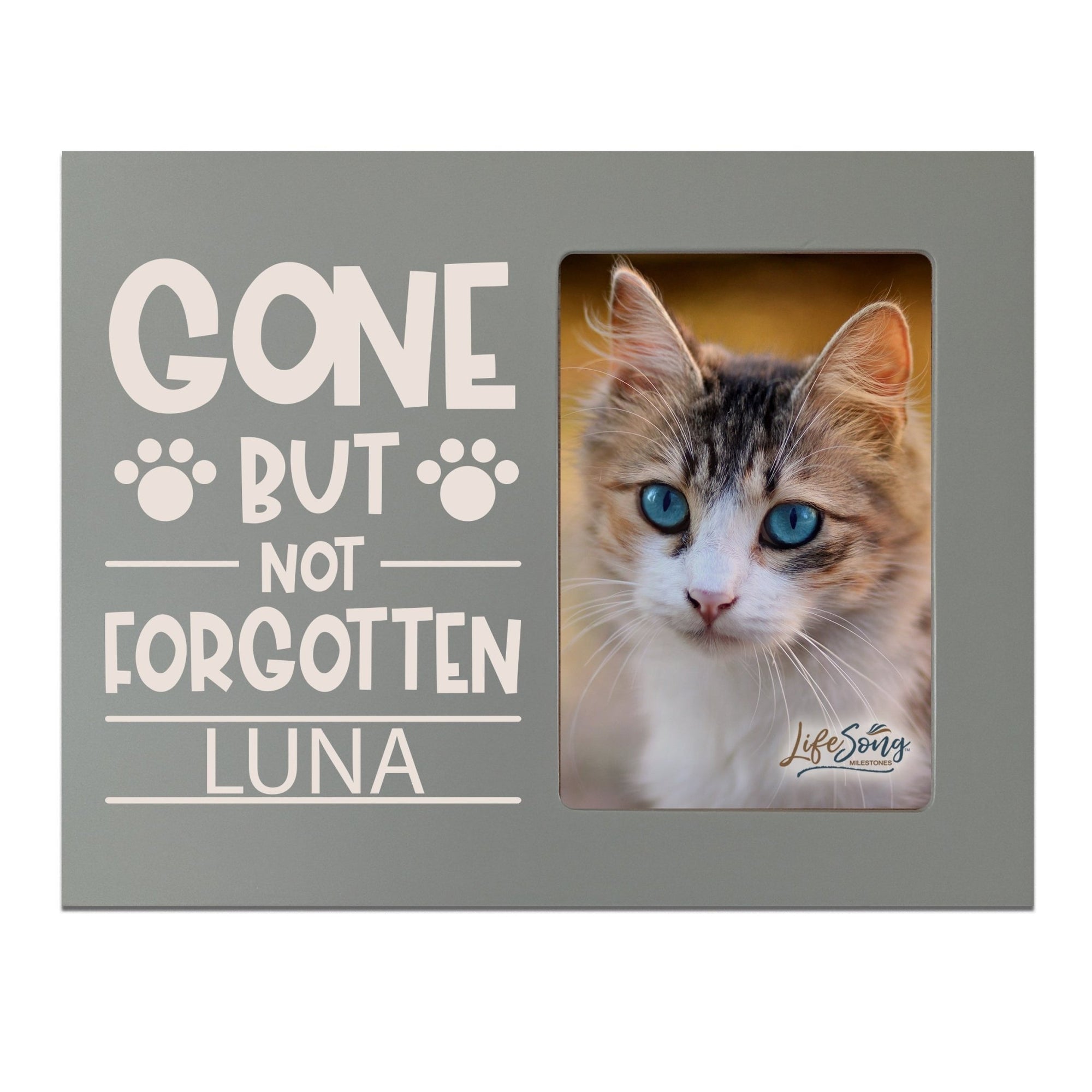 Pet Memorial Picture Frame - Gone But Not Forgotten - LifeSong Milestones