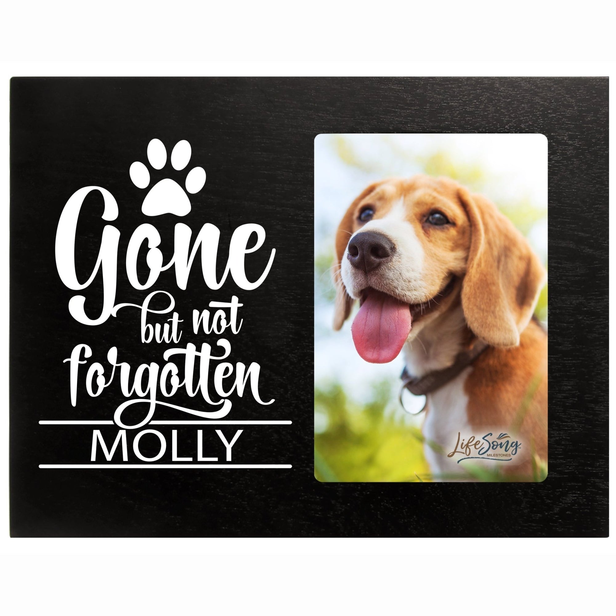 Pet Memorial Picture Frame - Gone But Not Forgotten - LifeSong Milestones