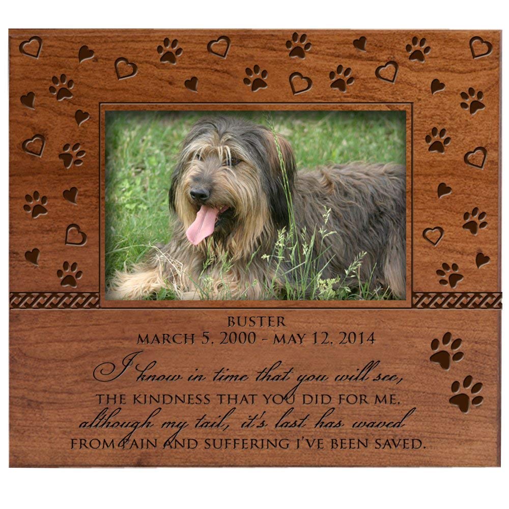 Pet Memorial Picture Frame - I Know In Time - LifeSong Milestones