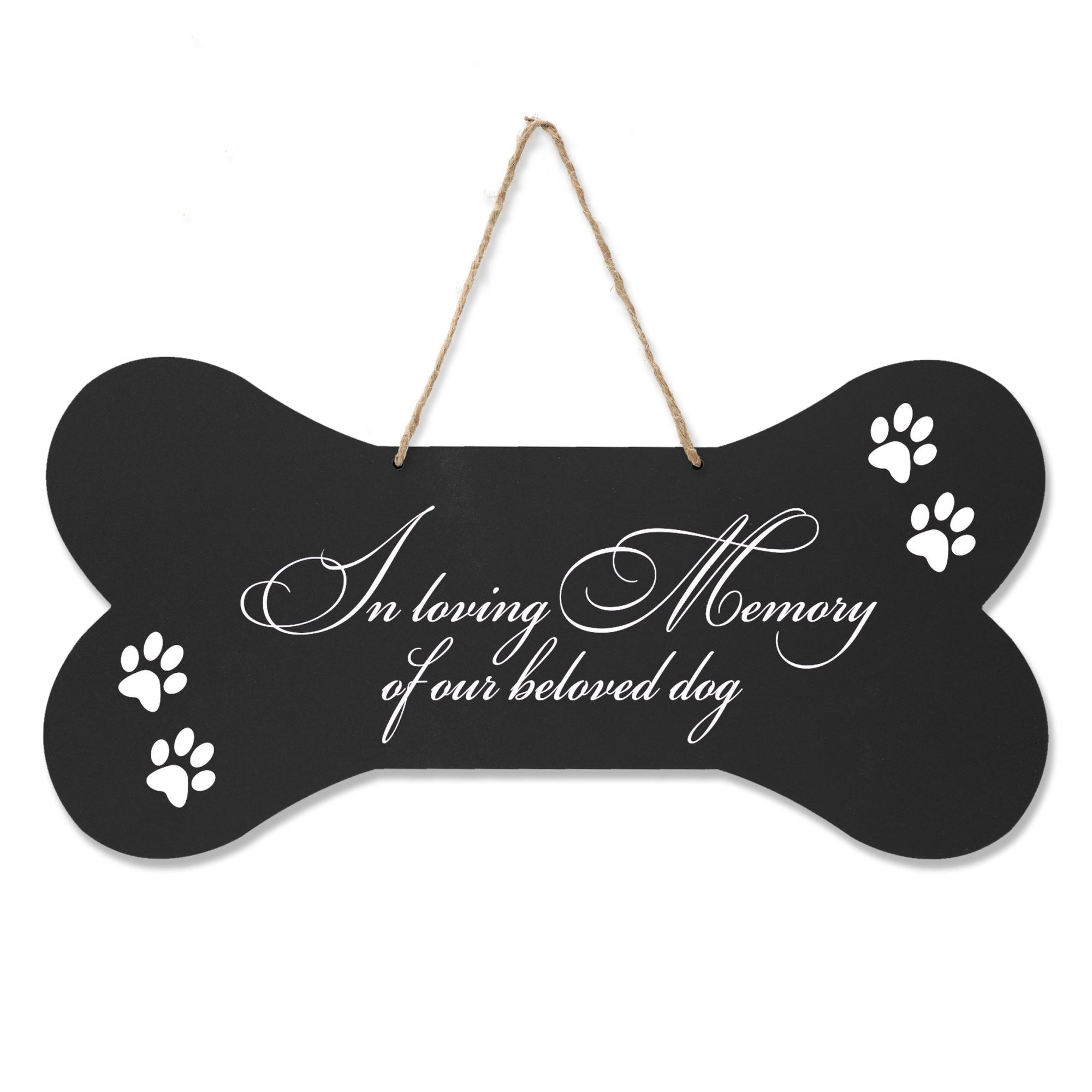 Pet Memorial Rope Sign Décor - In Loving Memory - LifeSong Milestones