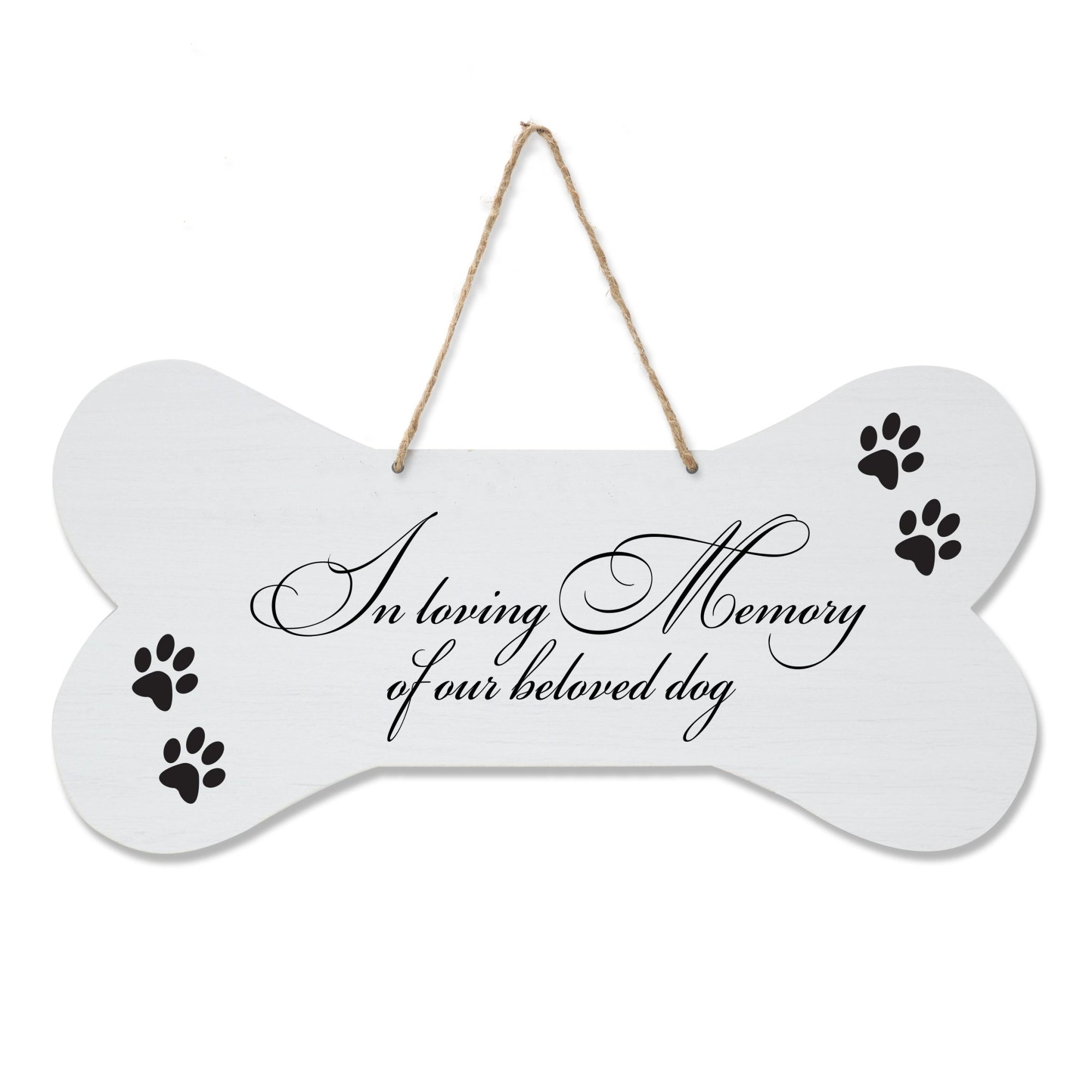 Pet Memorial Rope Sign Décor - In Loving Memory - LifeSong Milestones