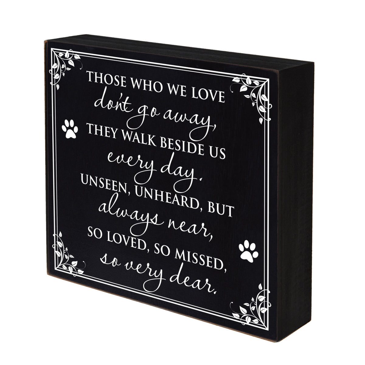 Pet Memorial Shadow Box Décor - Those Who We Love Don&#39;t Go Away - LifeSong Milestones