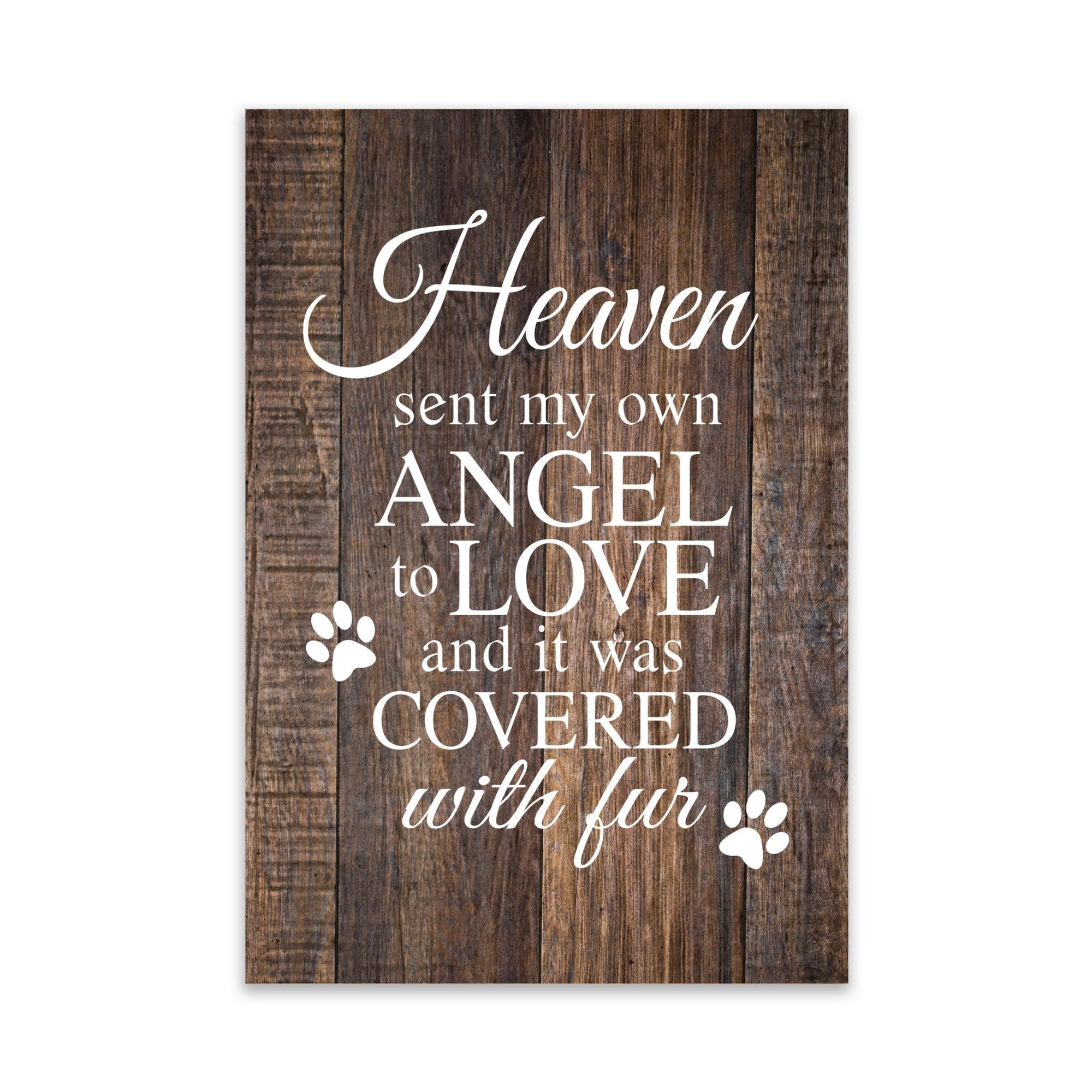 Pet Memorial shelf decor Plaque Décor - Heaven Sent My Own Angel - LifeSong Milestones