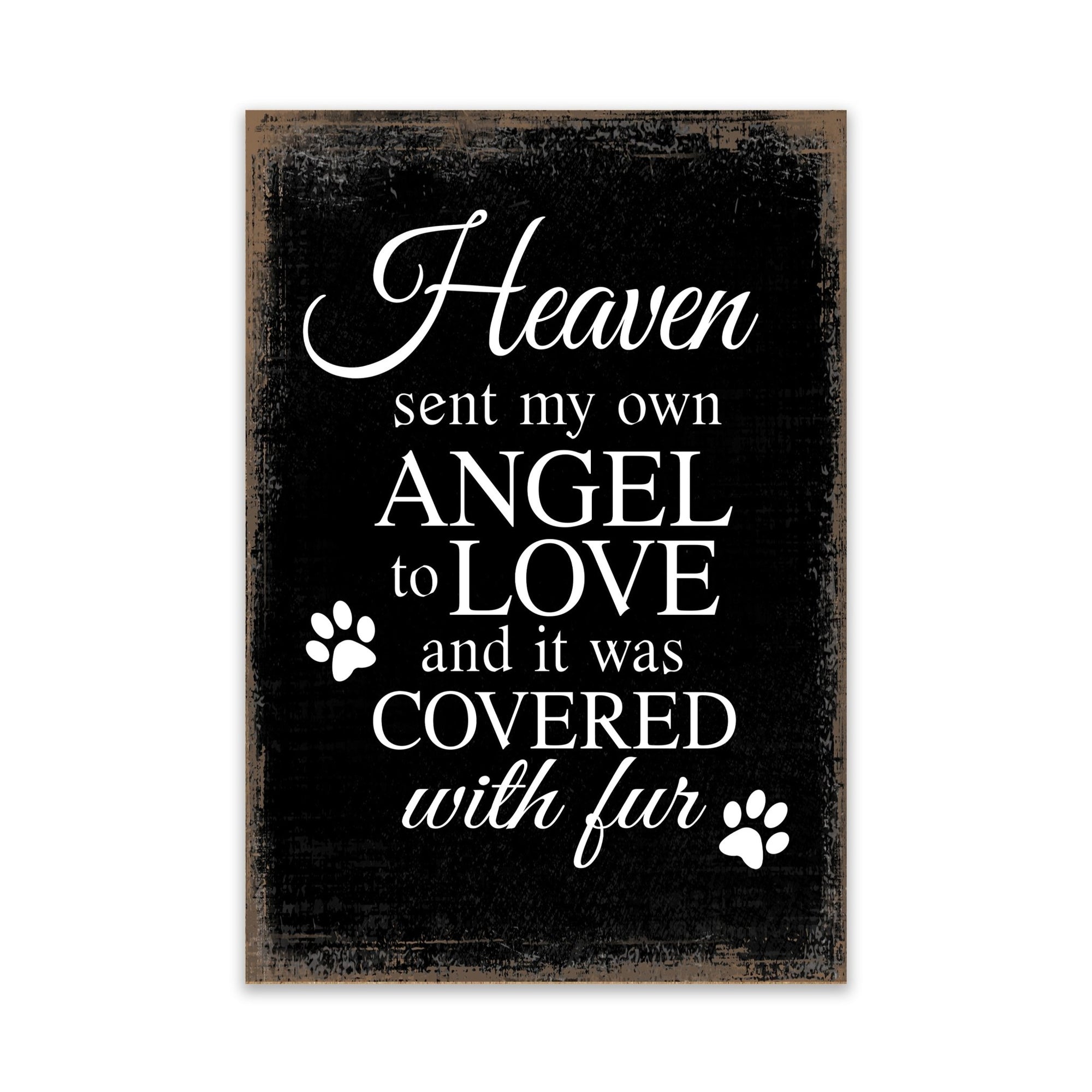 Pet Memorial shelf decor Plaque Décor - Heaven Sent My Own Angel - LifeSong Milestones