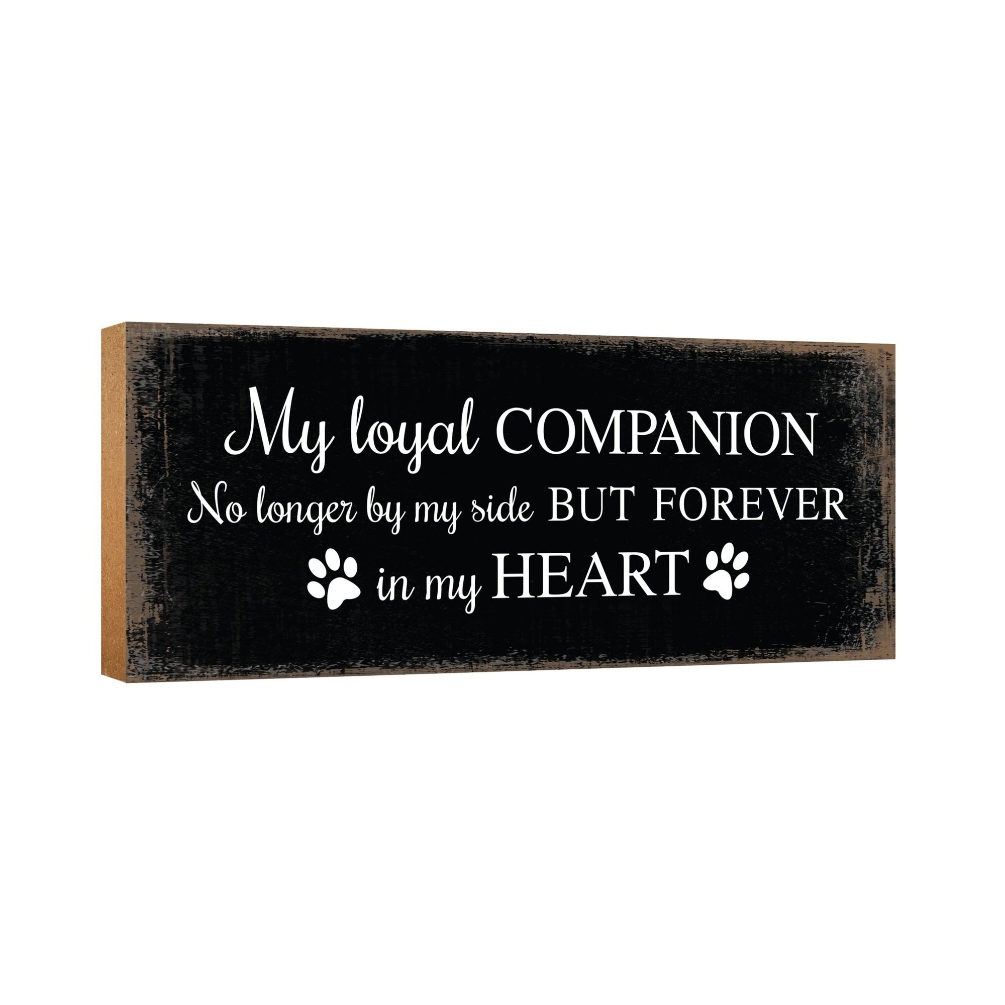 Pet Memorial shelf decor Plaque Décor - My Loyal Companion - LifeSong Milestones