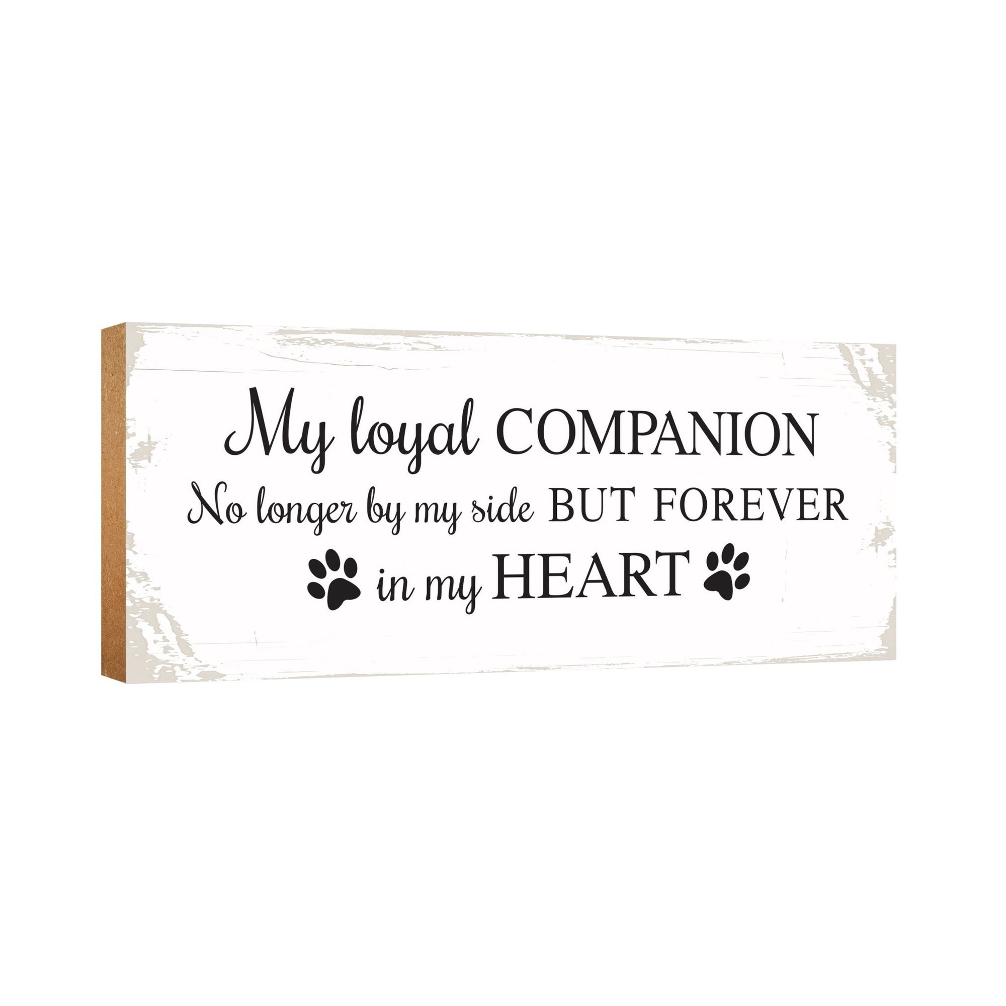 Pet Memorial shelf decor Plaque Décor - My Loyal Companion - LifeSong Milestones