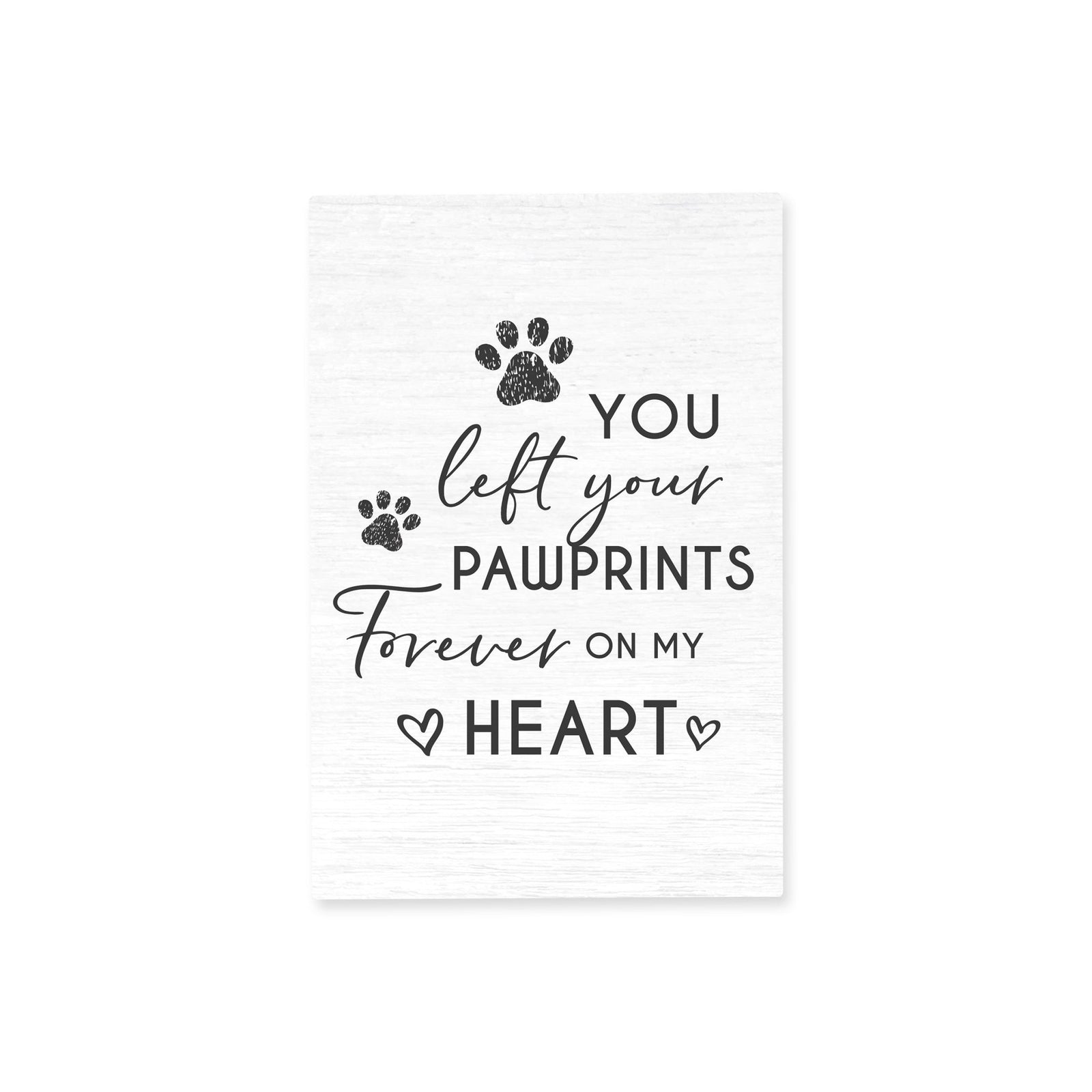 Pet Memorial shelf decor Plaque Décor - You Left Your Pawprints - LifeSong Milestones