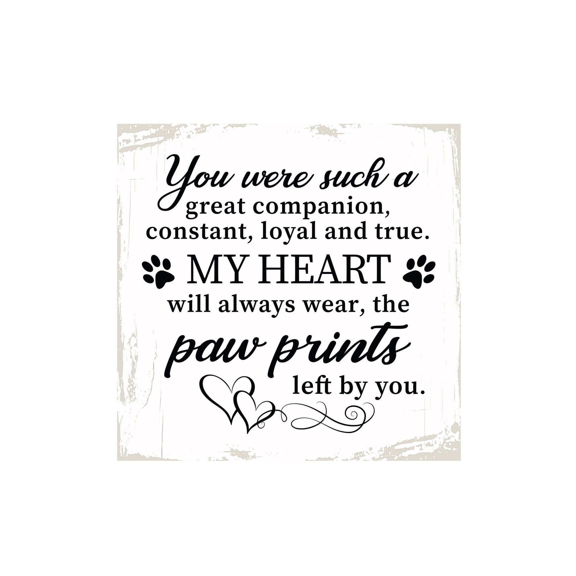 Pet Memorial shelf decor Plaque Décor - You Were Such A Great Companion - LifeSong Milestones