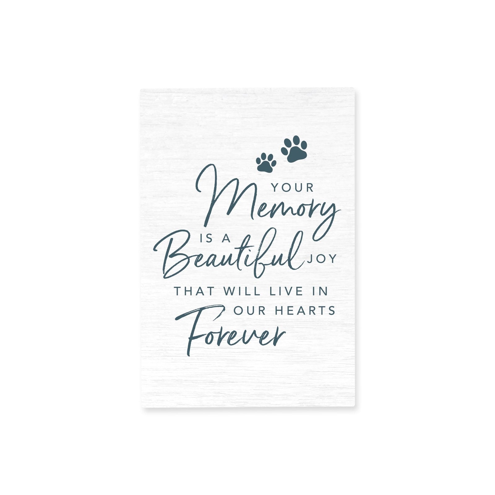 Pet Memorial shelf decor Plaque Décor - Your Memory Is A Beautiful Joy - LifeSong Milestones