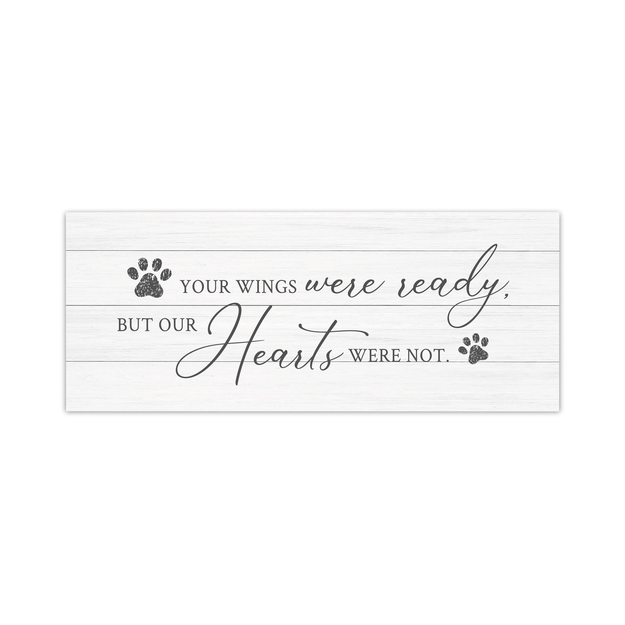 Pet Memorial shelf decor Plaque Décor - Your Wings Were Ready - LifeSong Milestones