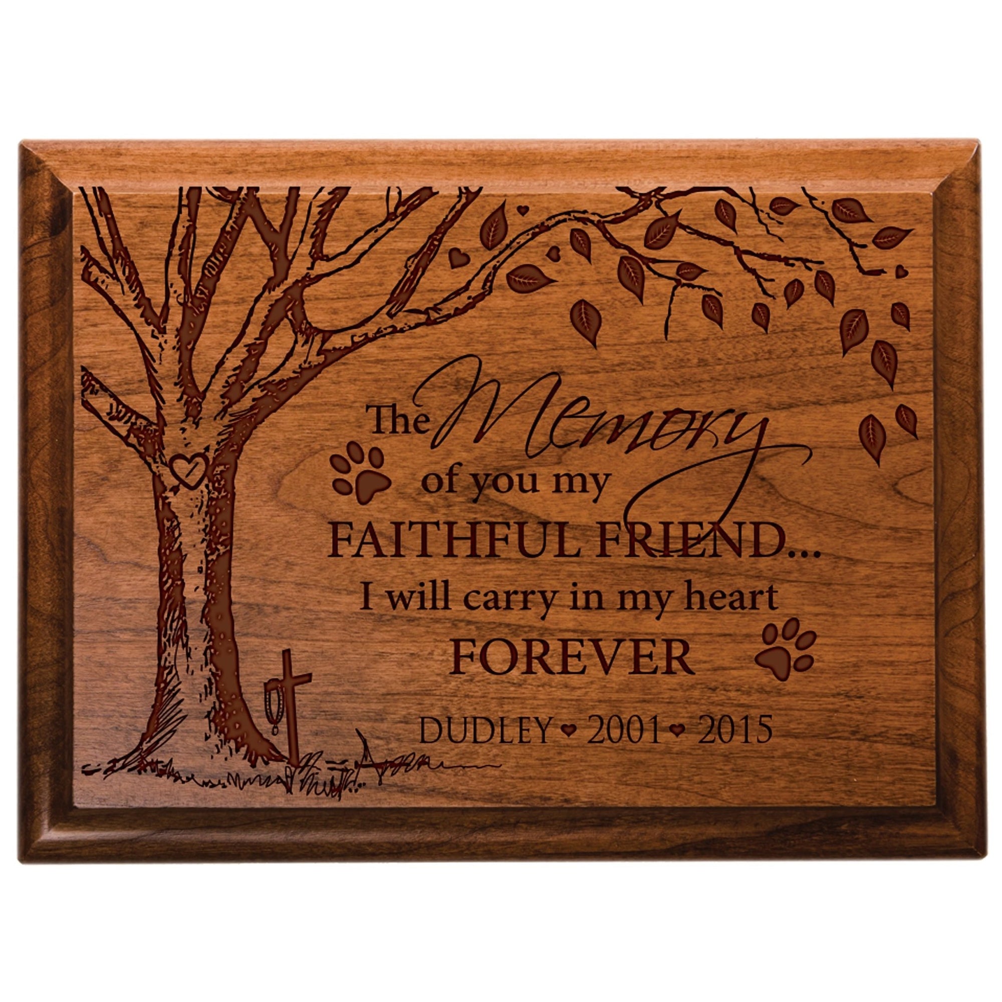 Pet Memorial Wall Plaque Décor - The Memory Of You - LifeSong Milestones