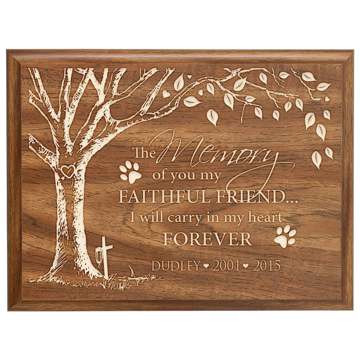 Pet Memorial Wall Plaque Décor - The Memory Of You - LifeSong Milestones