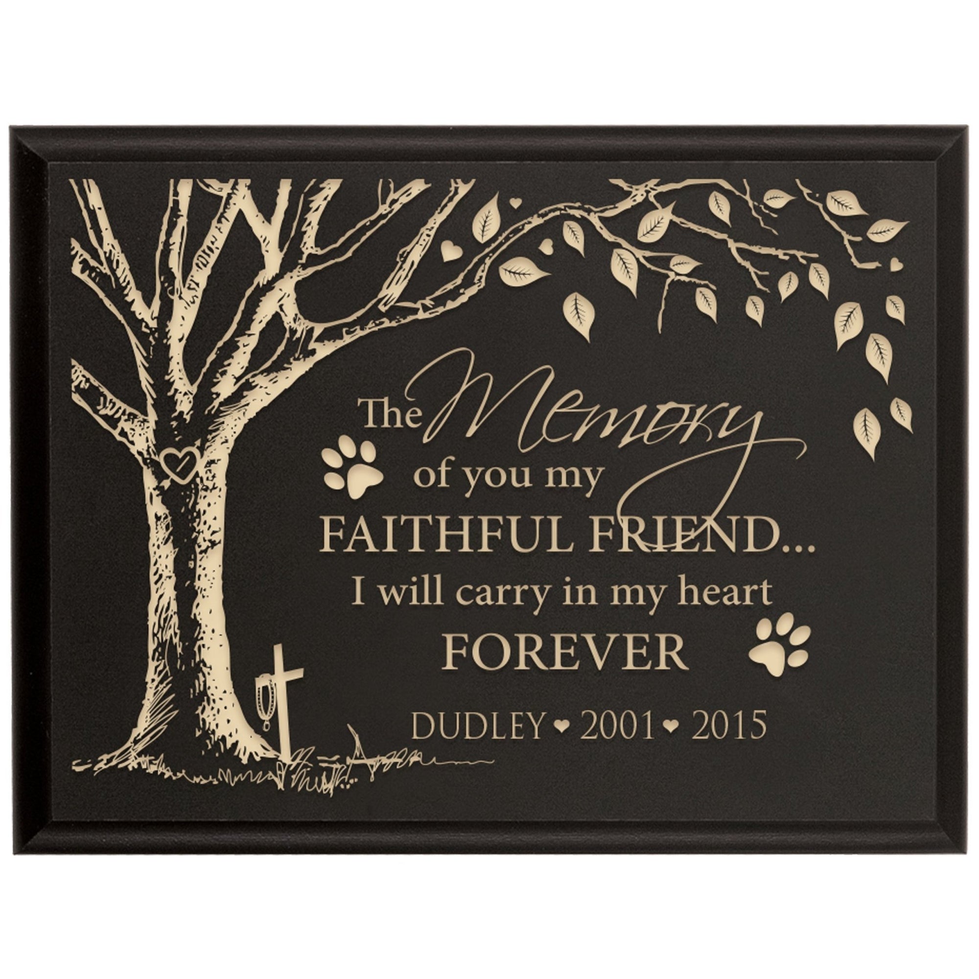 Pet Memorial Wall Plaque Décor - The Memory Of You - LifeSong Milestones