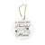 Pet Memorial White Ceramic Ornament - A Memory Is A Beautiful Joy - LifeSong Milestones