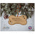 Pet Memorial Wooden Bone Ornament - Though The Sound Of Your Footsteps - LifeSong Milestones