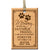 Pet Memorial Wooden Pendant Ornament - The Memory of You - LifeSong Milestones