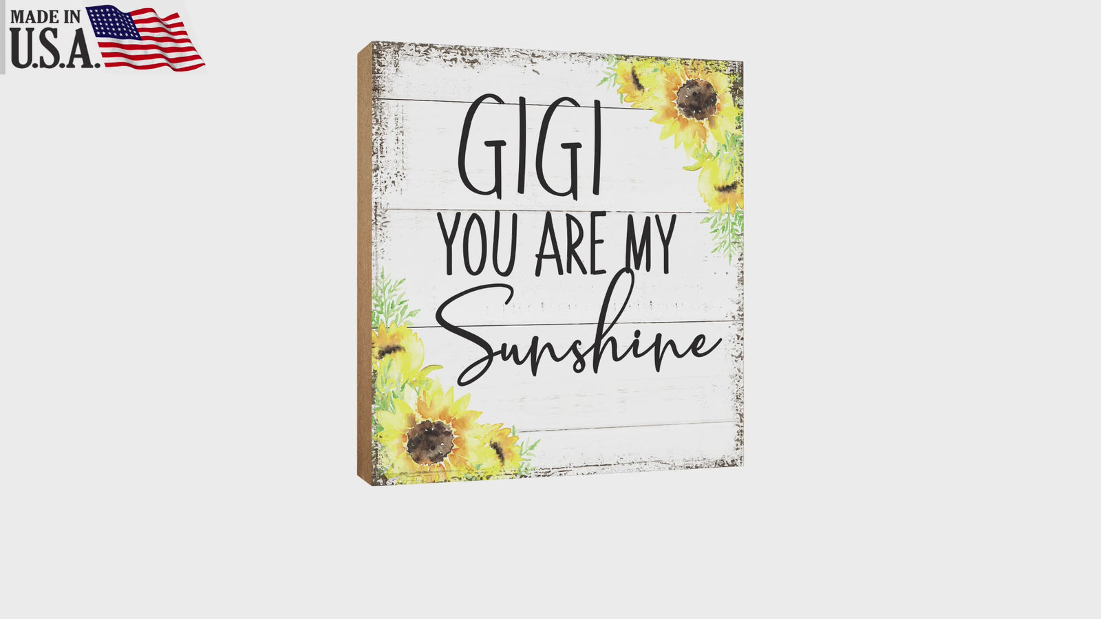 Wooden Unique Shelf Decor and Table Top Signs for Grandmother - You Are My Sunshine - LifeSong Milestones