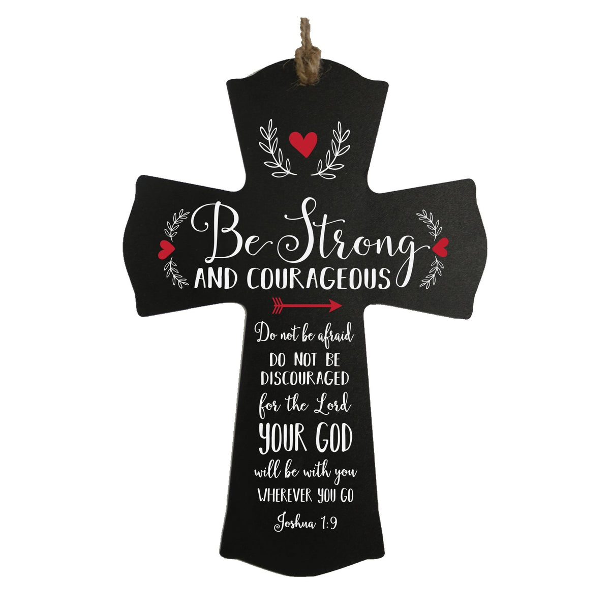 Printed Family Inspirational Crosses 8.5x11 - Be Strong Hearts - LifeSong Milestones