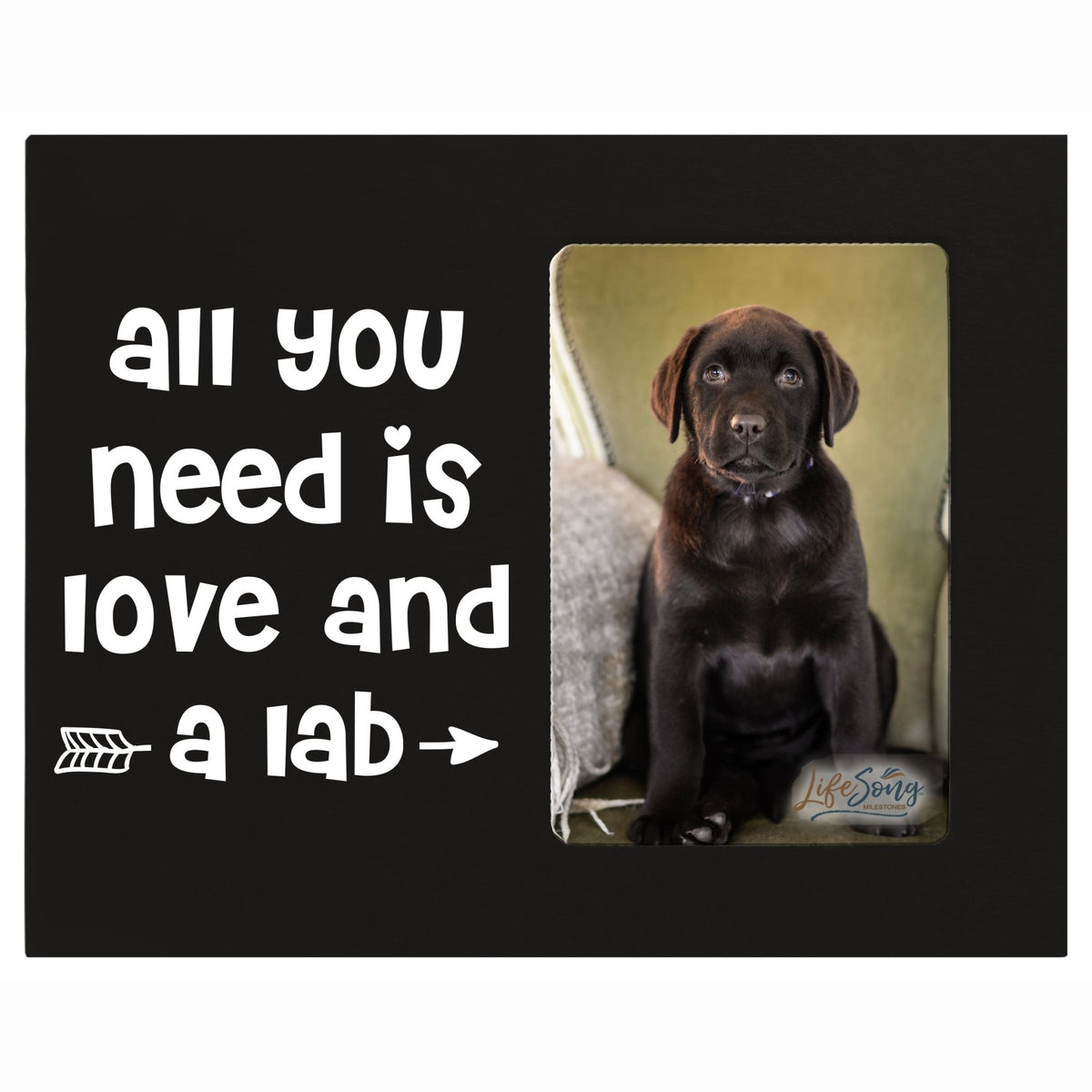 Printed Labrador Retriever Photo Frames - All You Need Arrow - LifeSong Milestones