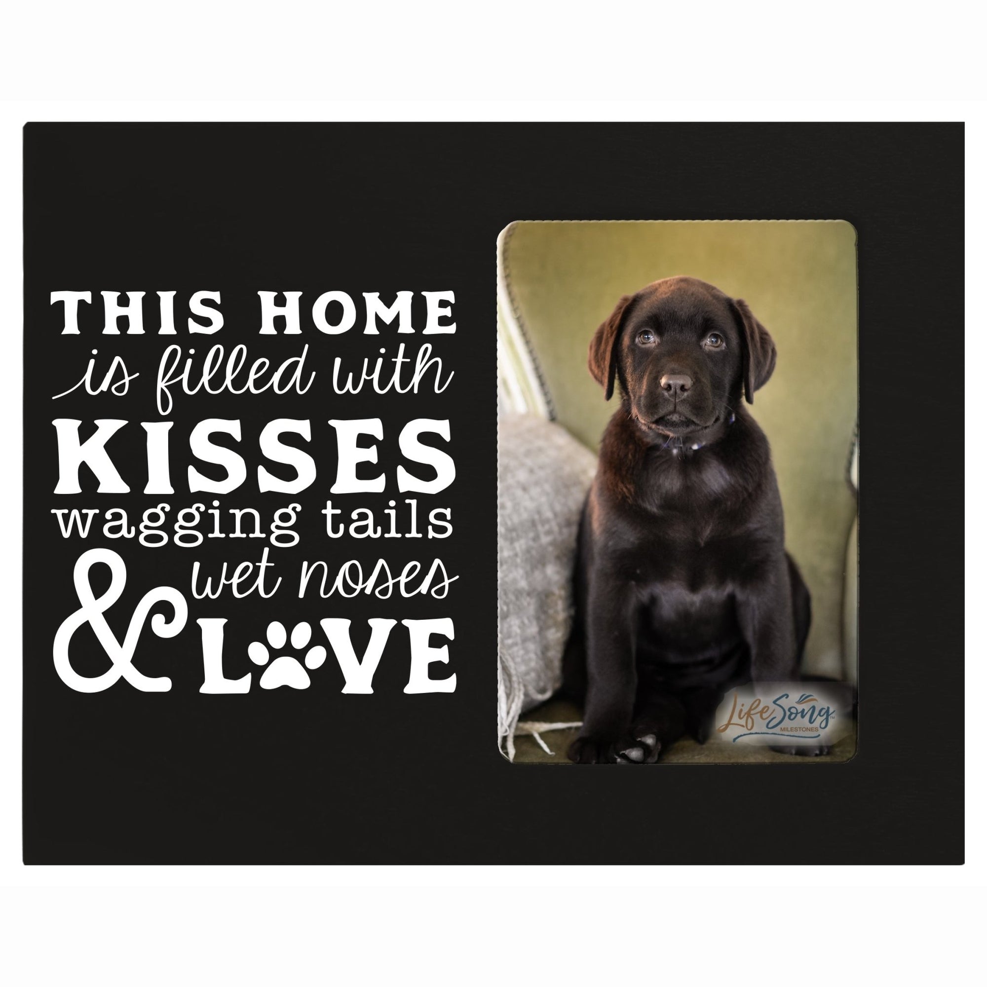 Printed Labrador Retriever Photo Frames - This Home is Filled - LifeSong Milestones