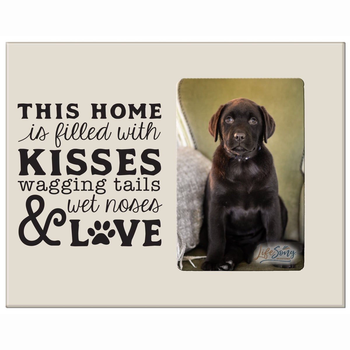 Printed Labrador Retriever Photo Frames - This Home is Filled - LifeSong Milestones