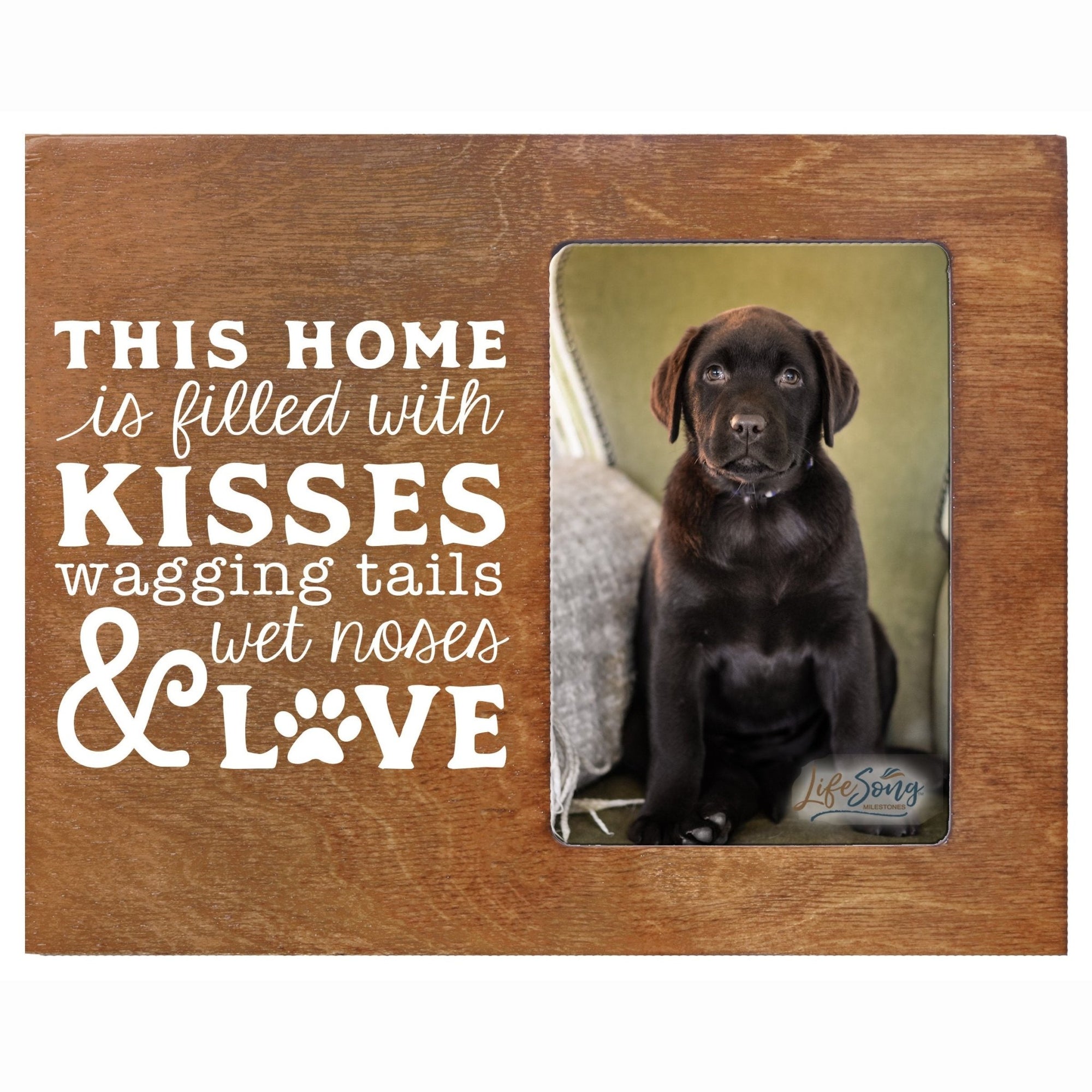 Printed Labrador Retriever Photo Frames - This Home is Filled - LifeSong Milestones