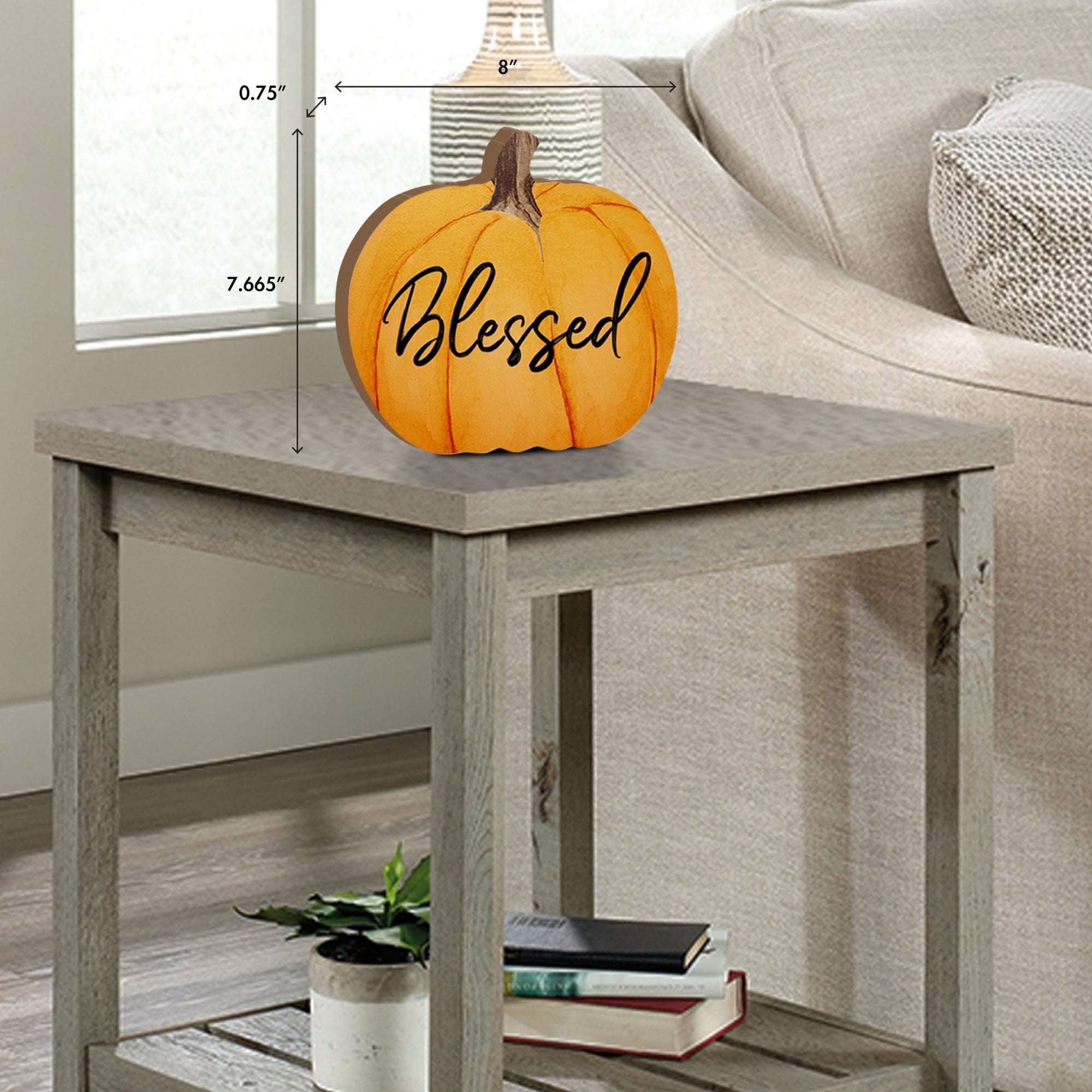 Pumpkin shelf decor Decorative Home Décor - Blessed - LifeSong Milestones