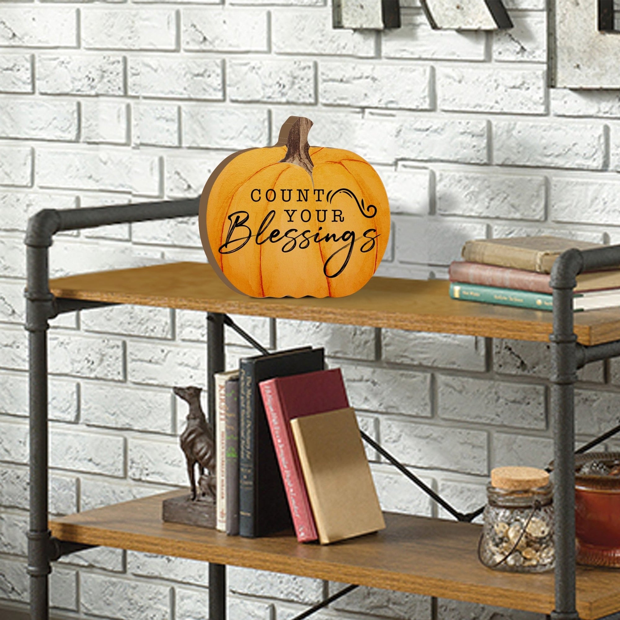 Pumpkin shelf decor Decorative Home Décor - Count Your Blessings - LifeSong Milestones