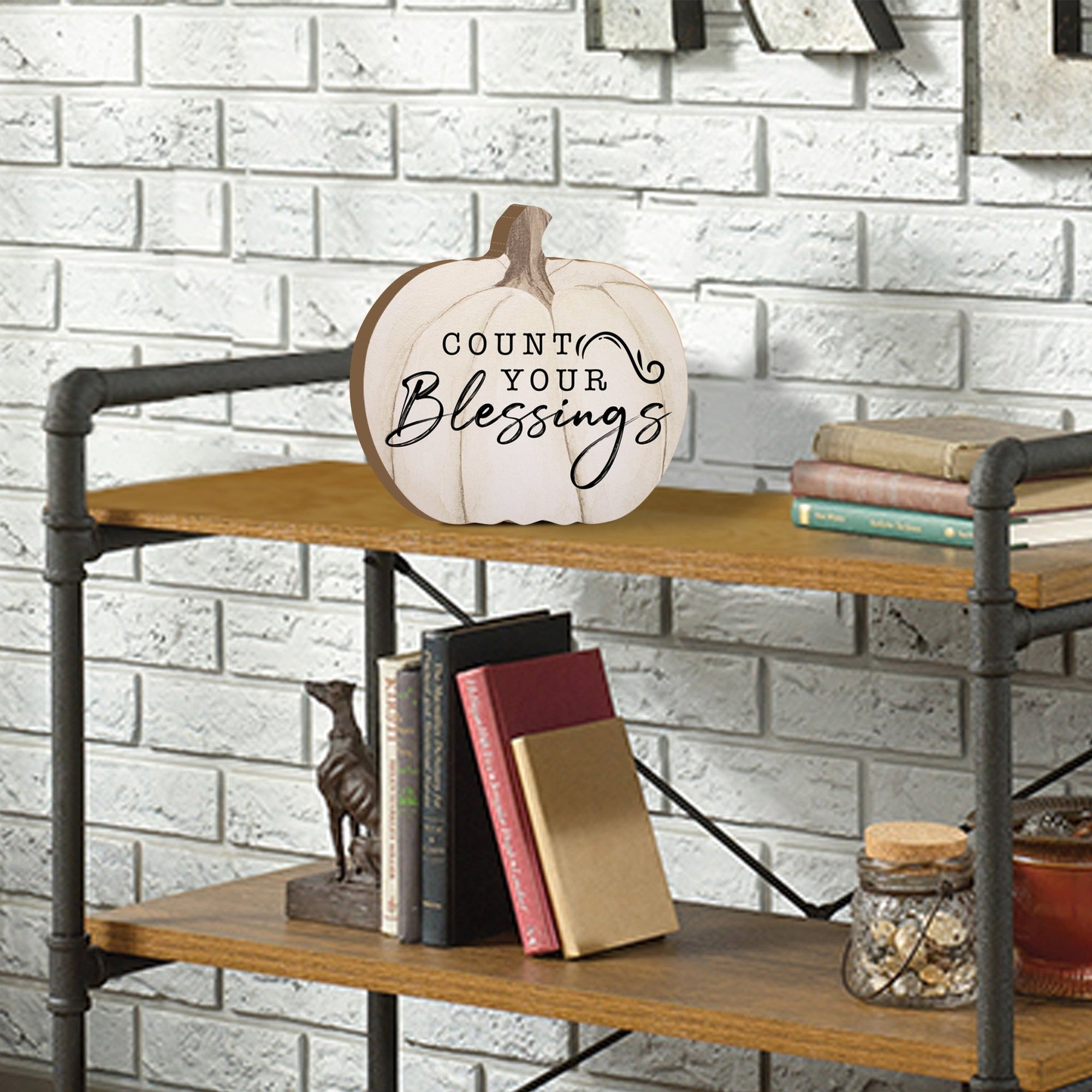 Pumpkin shelf decor Decorative Home Décor - Count Your Blessings - LifeSong Milestones