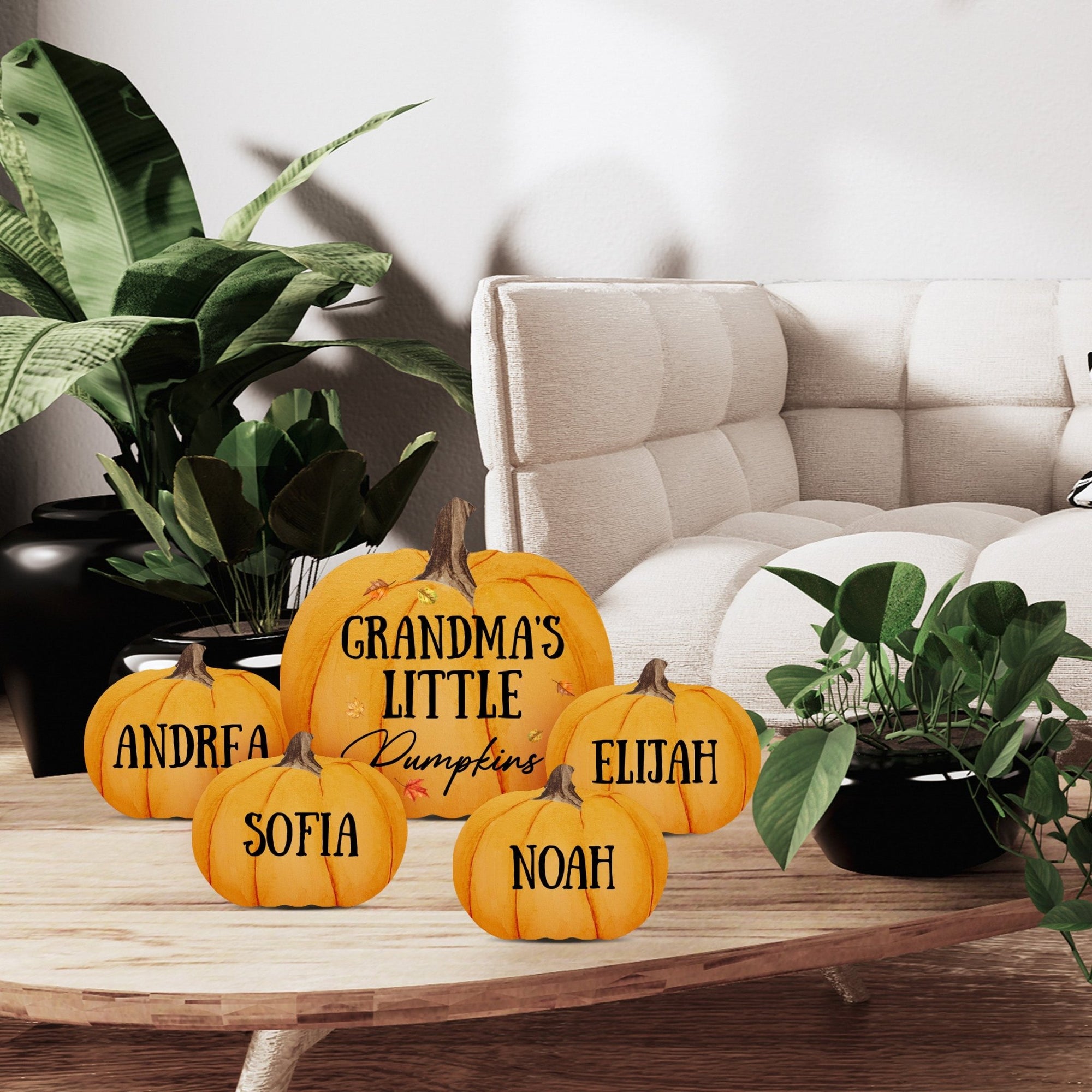 Pumpkin shelf decor Decorative Home Décor - Grandma's Little Pumpkins Set - LifeSong Milestones