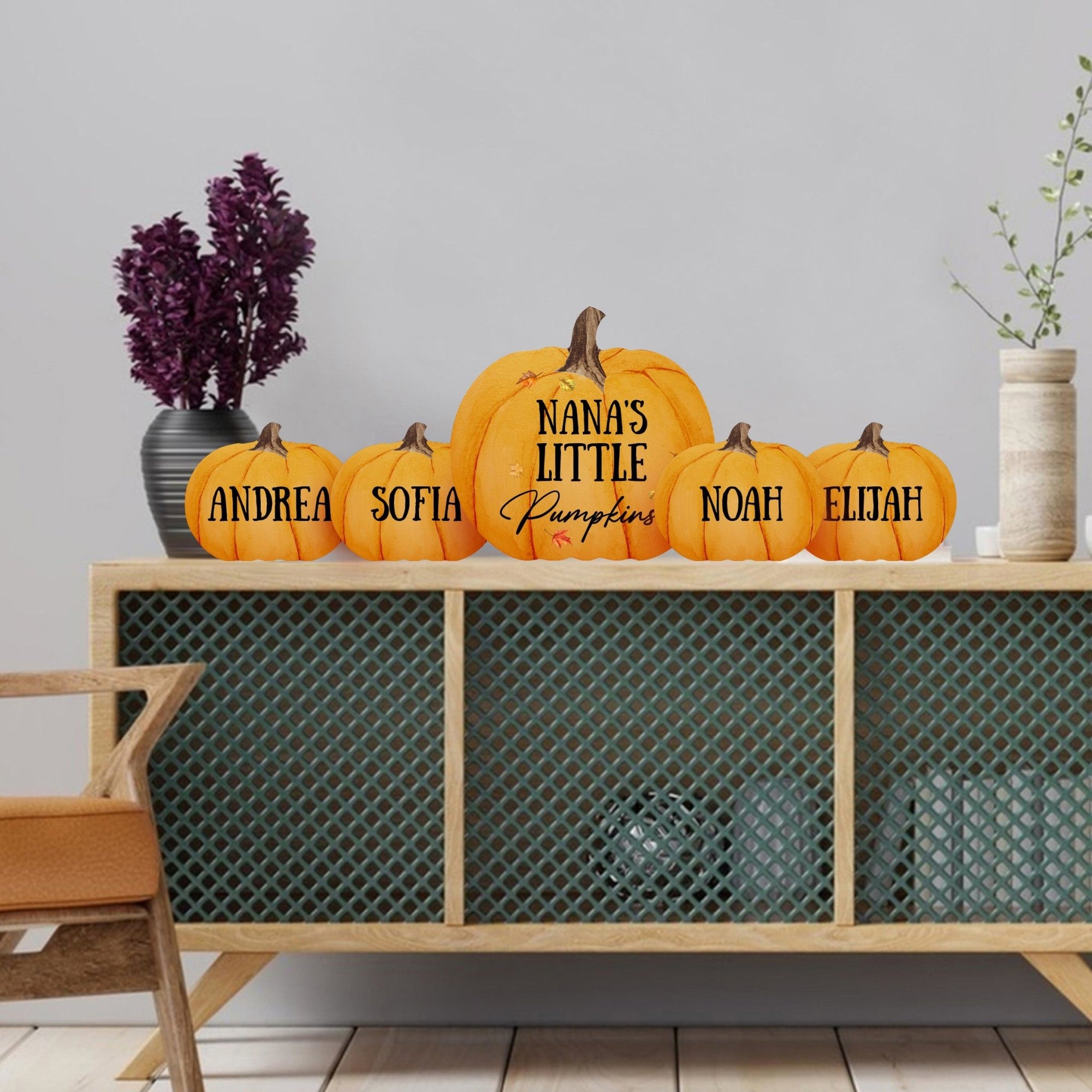 Pumpkin shelf decor Decorative Home Décor - Nana's Little Pumpkins Set - LifeSong Milestones