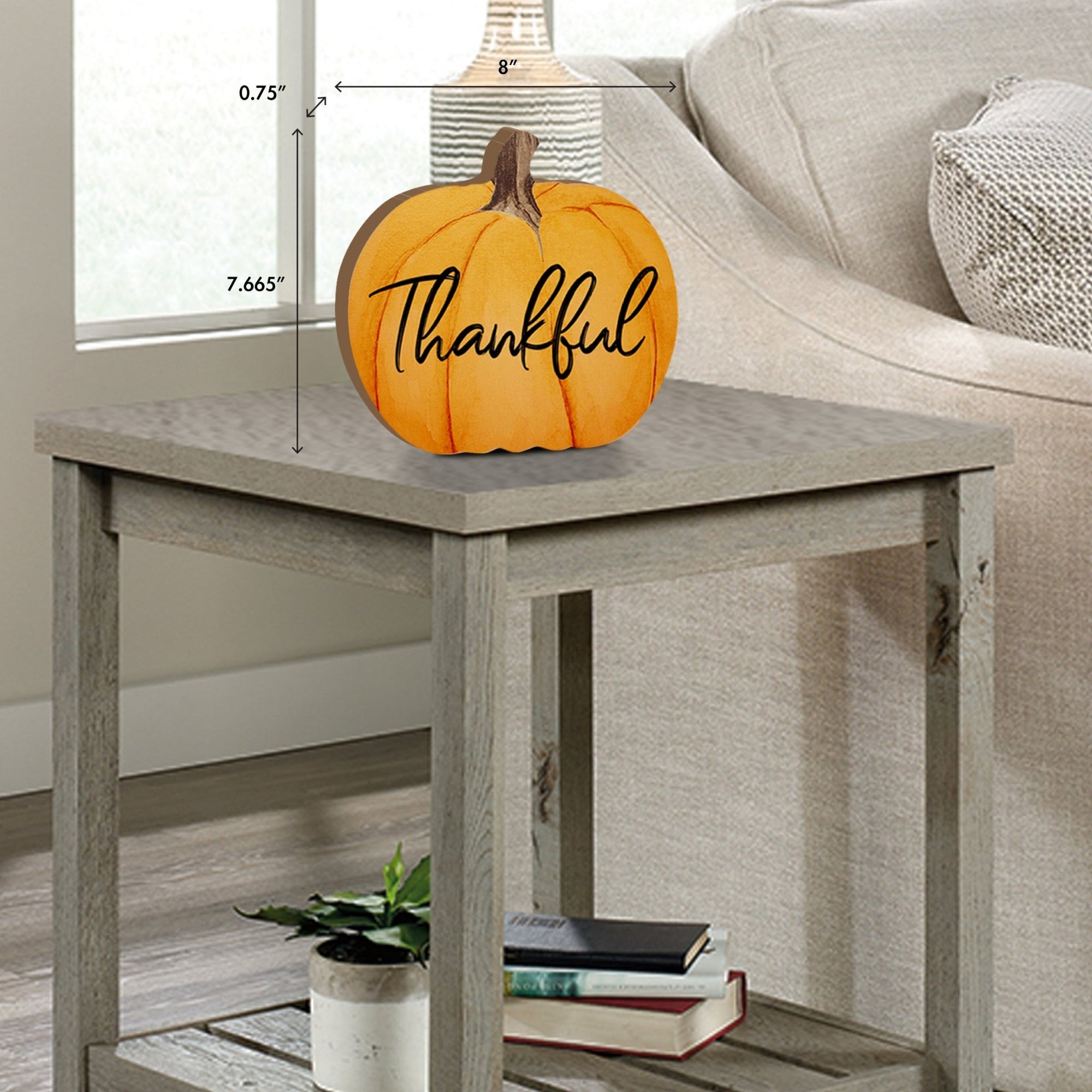 Pumpkin shelf decor Decorative Home Décor - Thankful - LifeSong Milestones