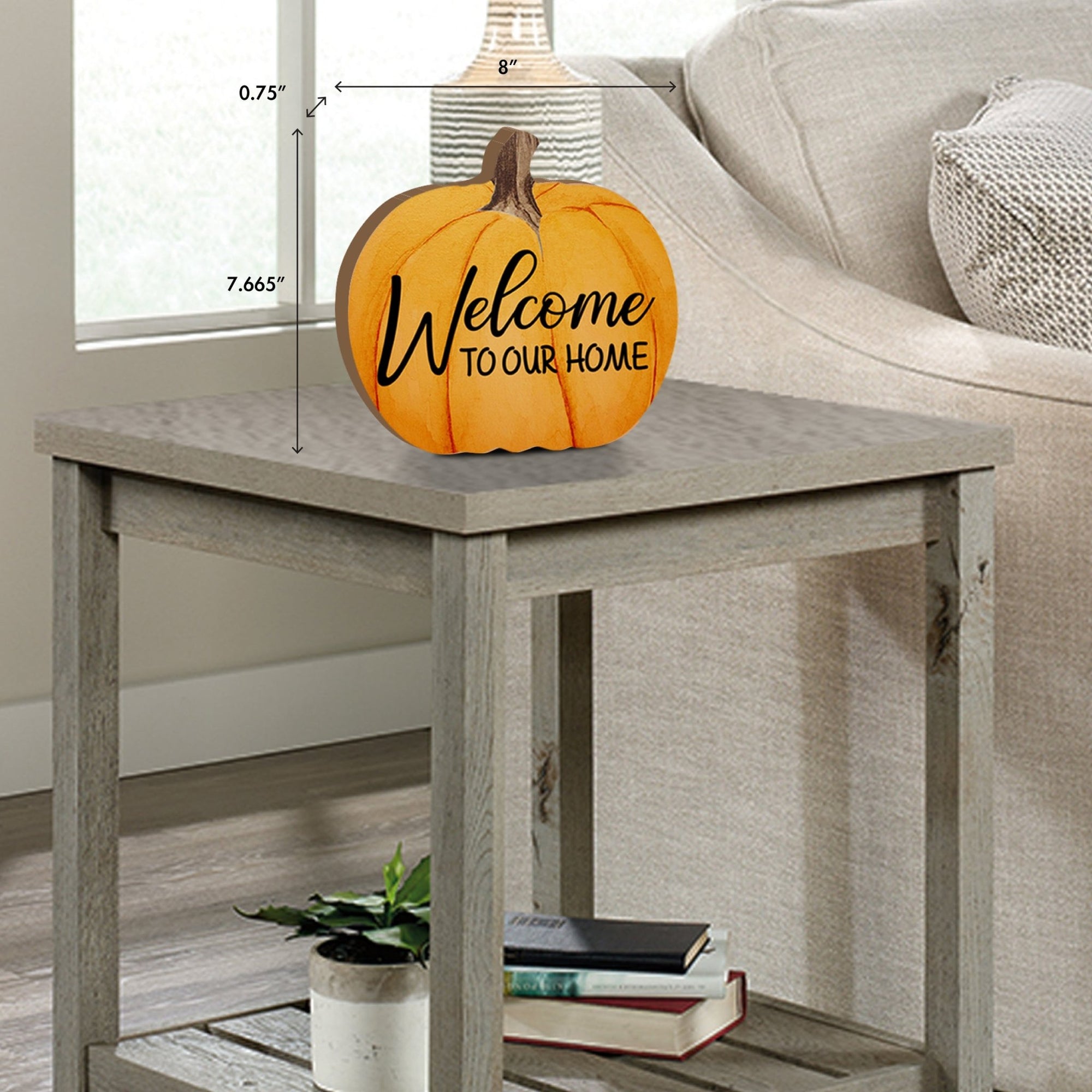 Pumpkin shelf decor Decorative Home Décor - Welcome To Our Home - LifeSong Milestones