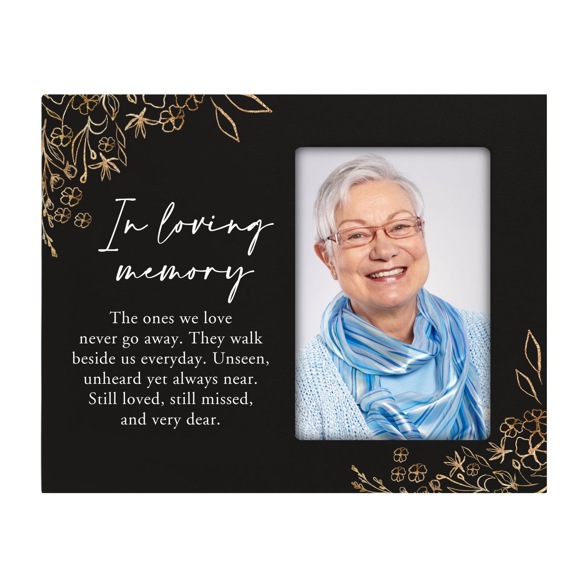 Rustic-Inspired Wooden Human Memorial Frames That Holds A 4x6in Photo - In Loving Memory The One We Love 1 - LifeSong Milestones