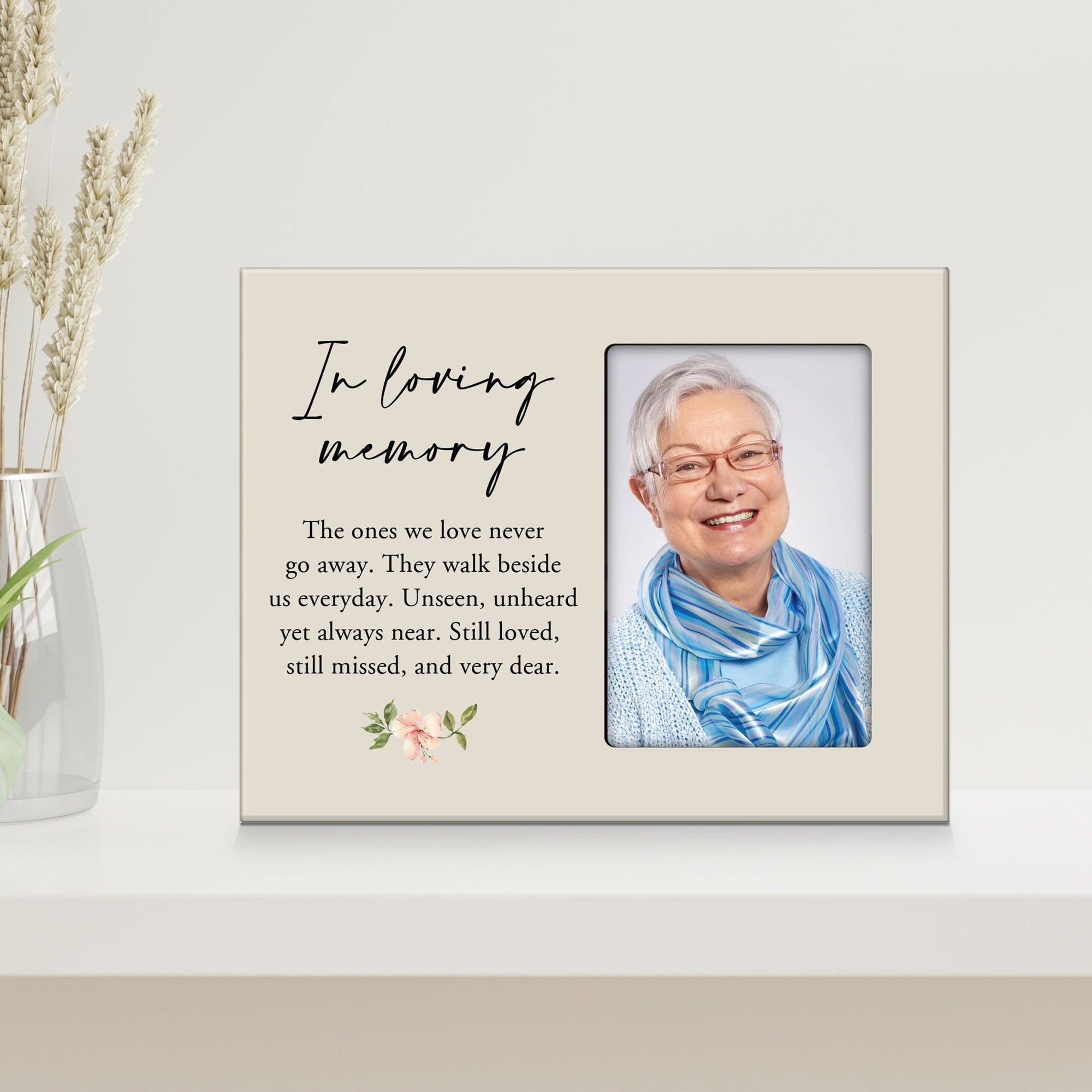 Rustic-Inspired Wooden Human Memorial Frames That Holds A 4x6in Photo - In Loving Memory The One We Love 1 - LifeSong Milestones