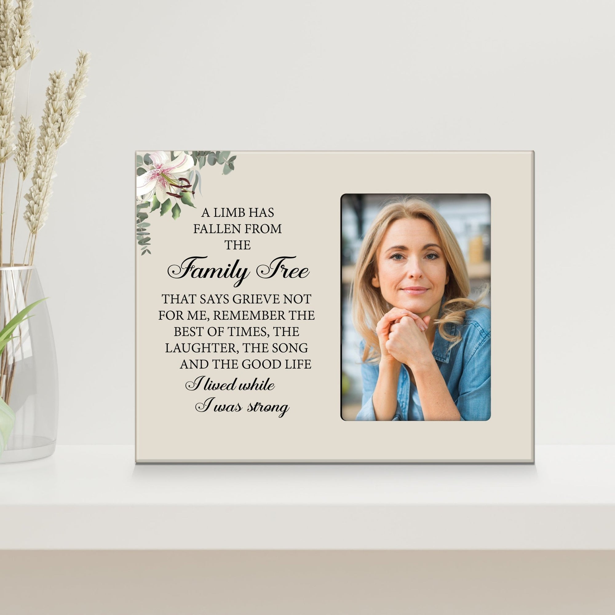 Rustic-Inspired Wooden Human Memorial Frames That Holds A 4x6in Photo - When Tomorrow Starts - LifeSong Milestones