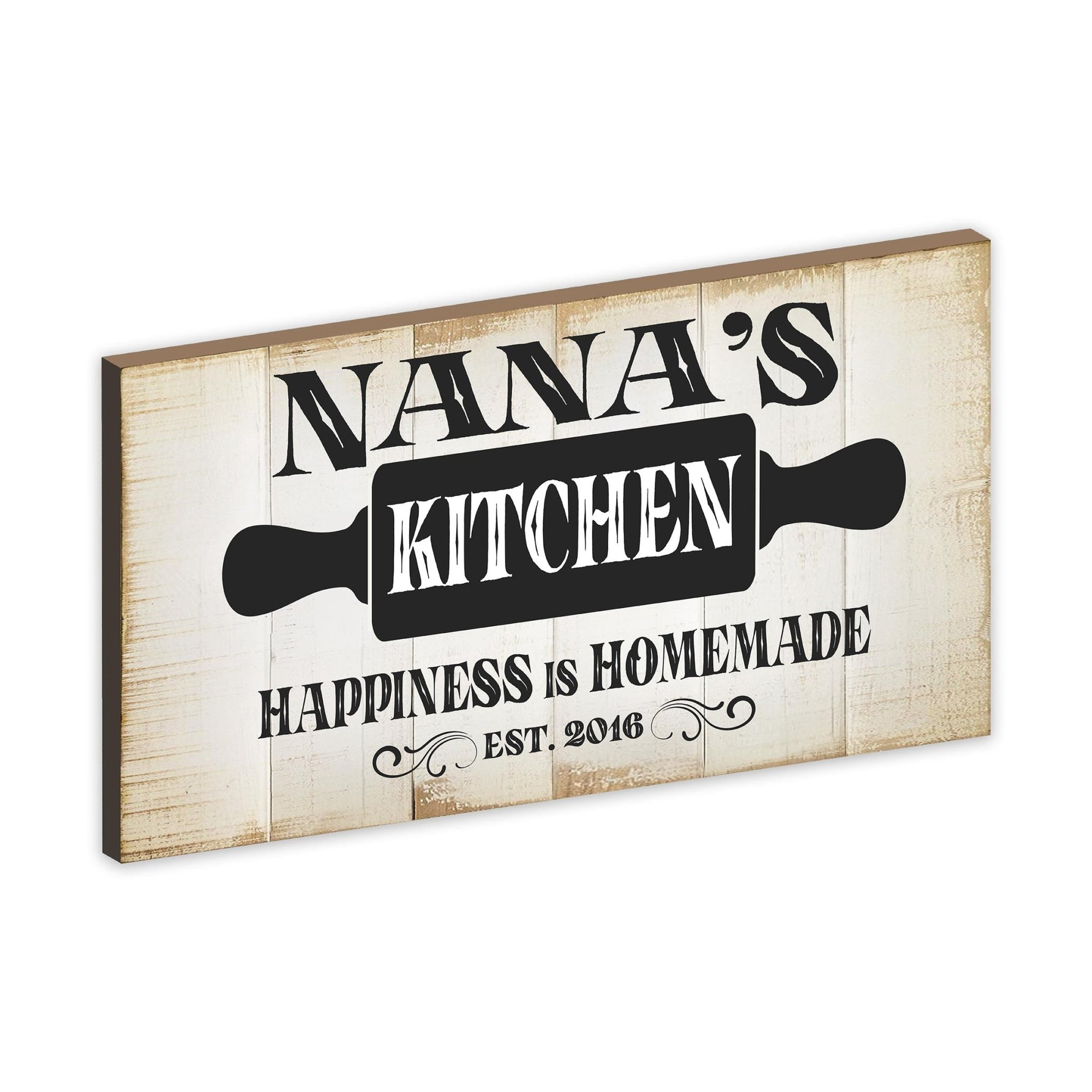 Rustic Kitchen Wooden Wall Plaque Home Décor or Gift Ideas - Happiness Is Homemade - LifeSong Milestones