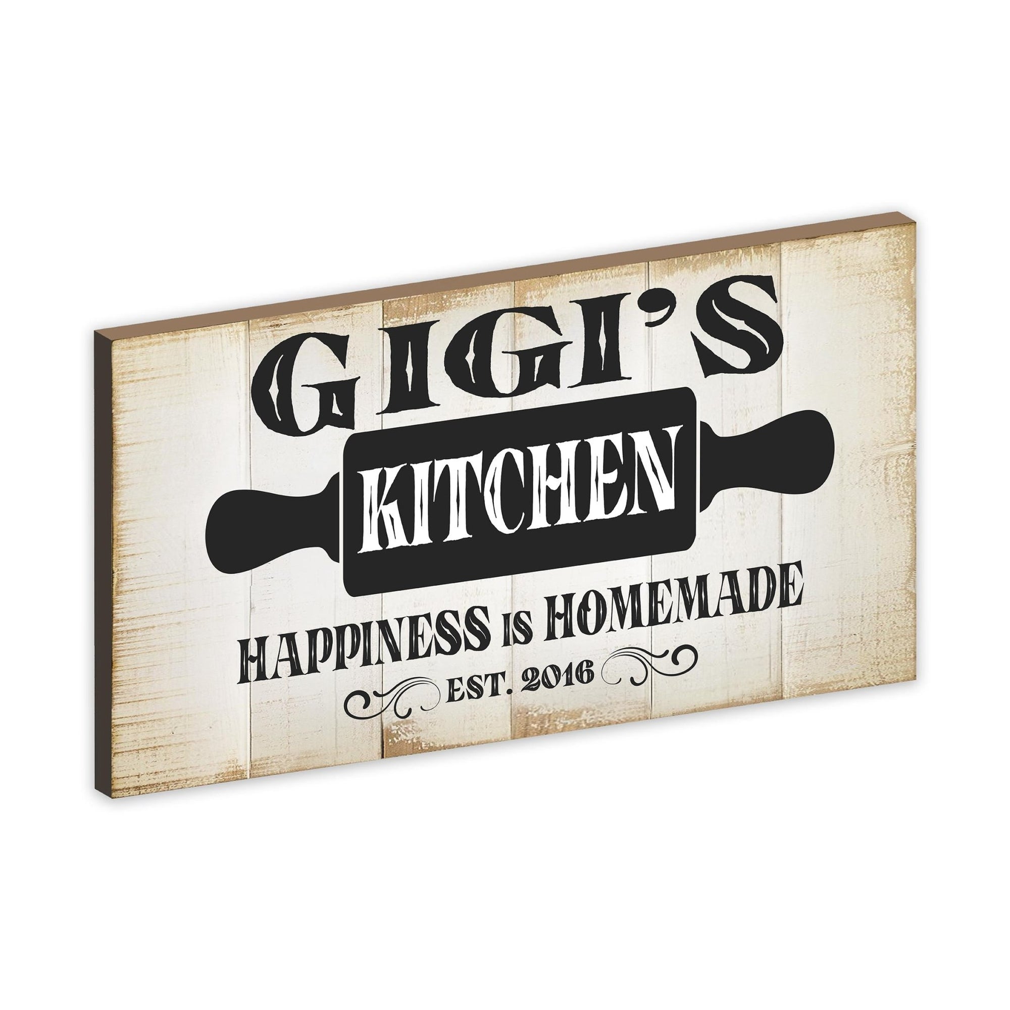 Rustic Kitchen Wooden Wall Plaque Home Décor or Gift Ideas - Happiness Is Homemade - LifeSong Milestones