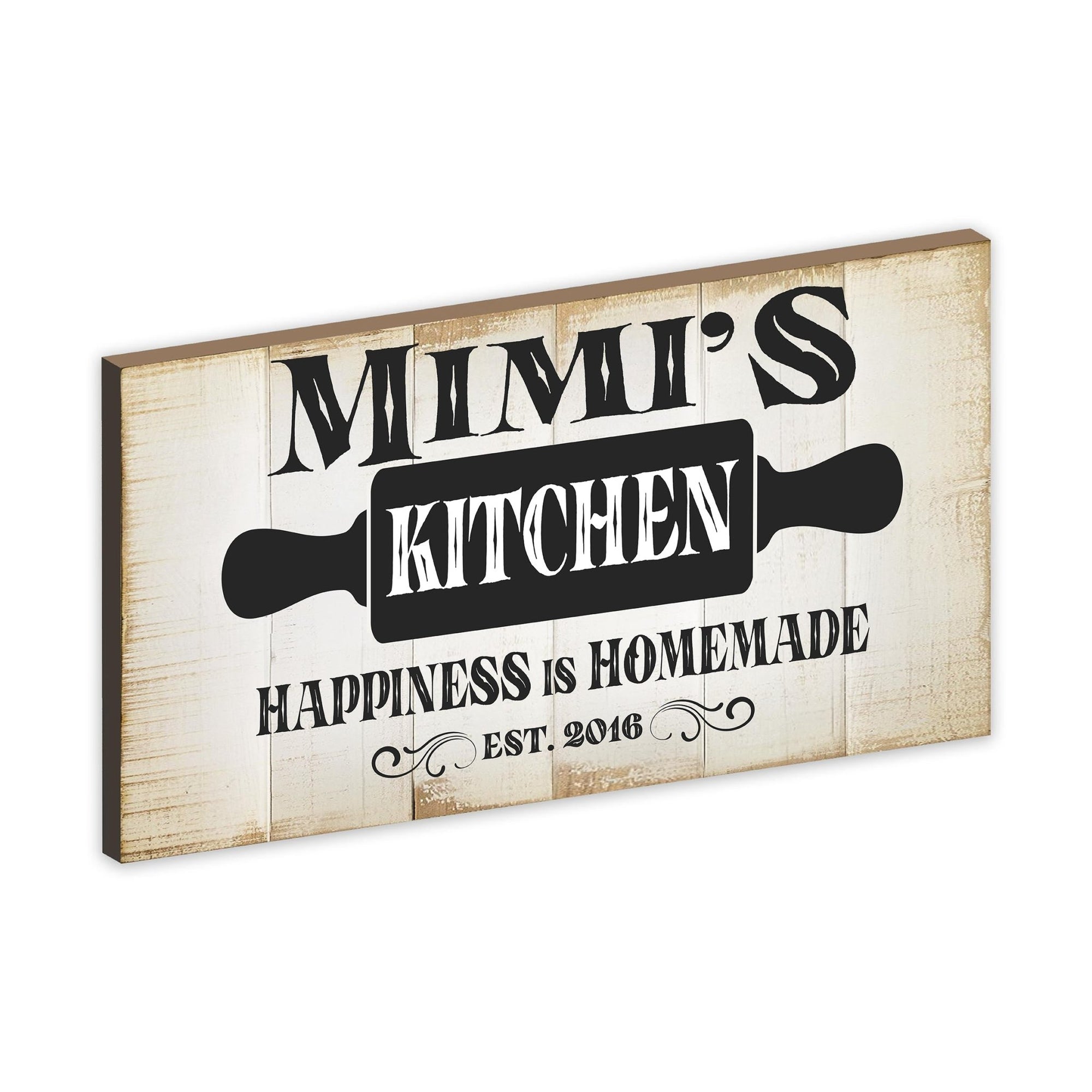 Rustic Kitchen Wooden Wall Plaque Home Décor or Gift Ideas - Happiness Is Homemade - LifeSong Milestones