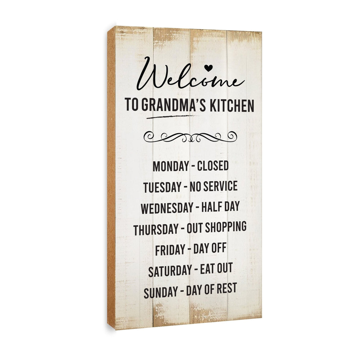 Rustic Kitchen Wooden Wall Plaque Home Décor or Gift Ideas - Welcome To Grandma&#39;s Kitchen - LifeSong Milestones