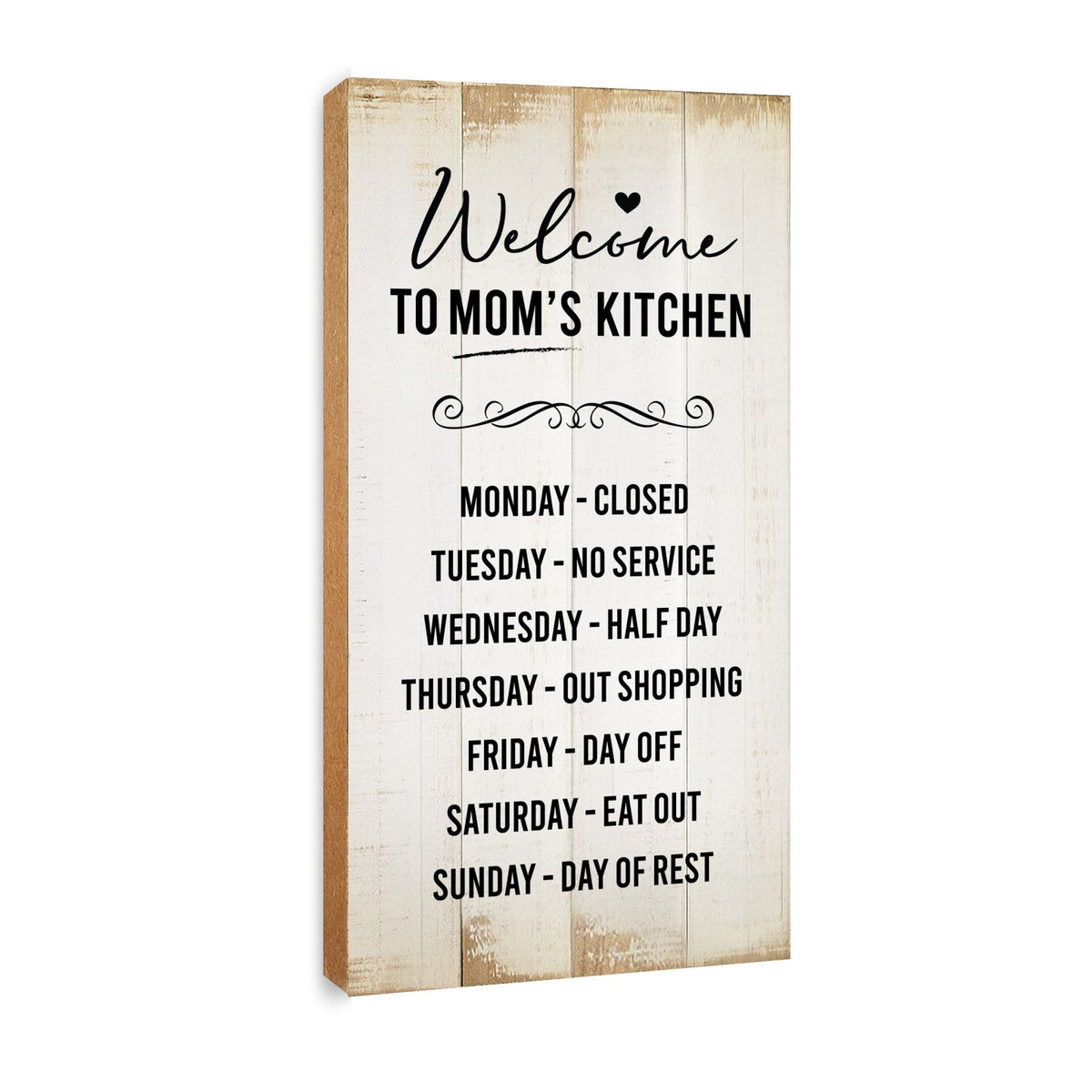 Rustic Kitchen Wooden Wall Plaque Home Décor or Gift Ideas - Welcome To Mom&#39;s Kitchen - LifeSong Milestones