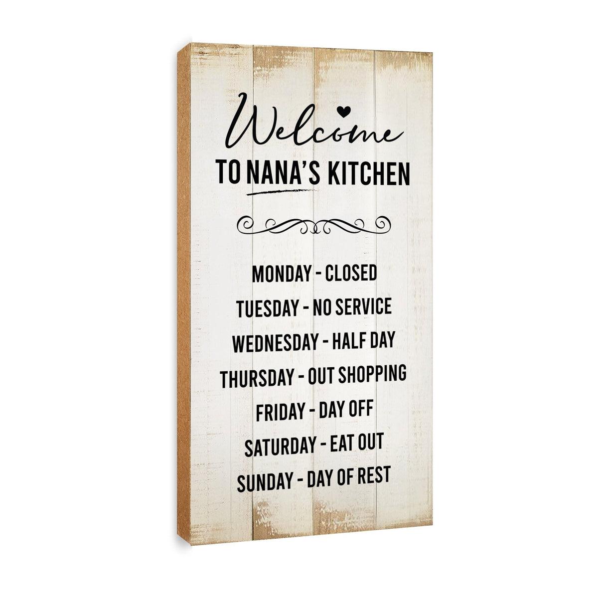 Rustic Kitchen Wooden Wall Plaque Home Décor or Gift Ideas - Welcome To Nana&#39;s Kitchen - LifeSong Milestones
