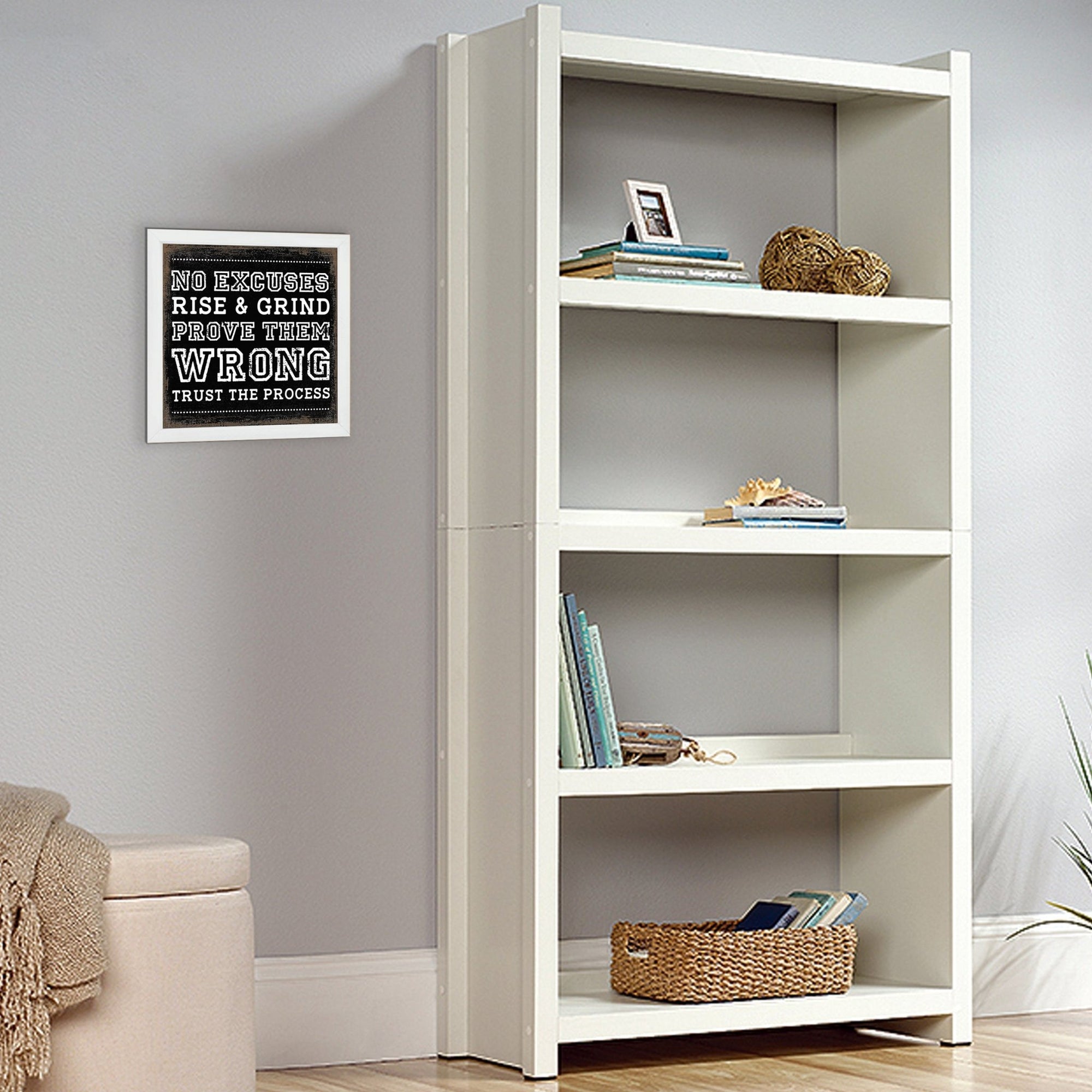 Rustic Wooden Baseball Framed Shadow Box Shelf Décor With Inspiring Bible Verses - No Excuses - LifeSong Milestones