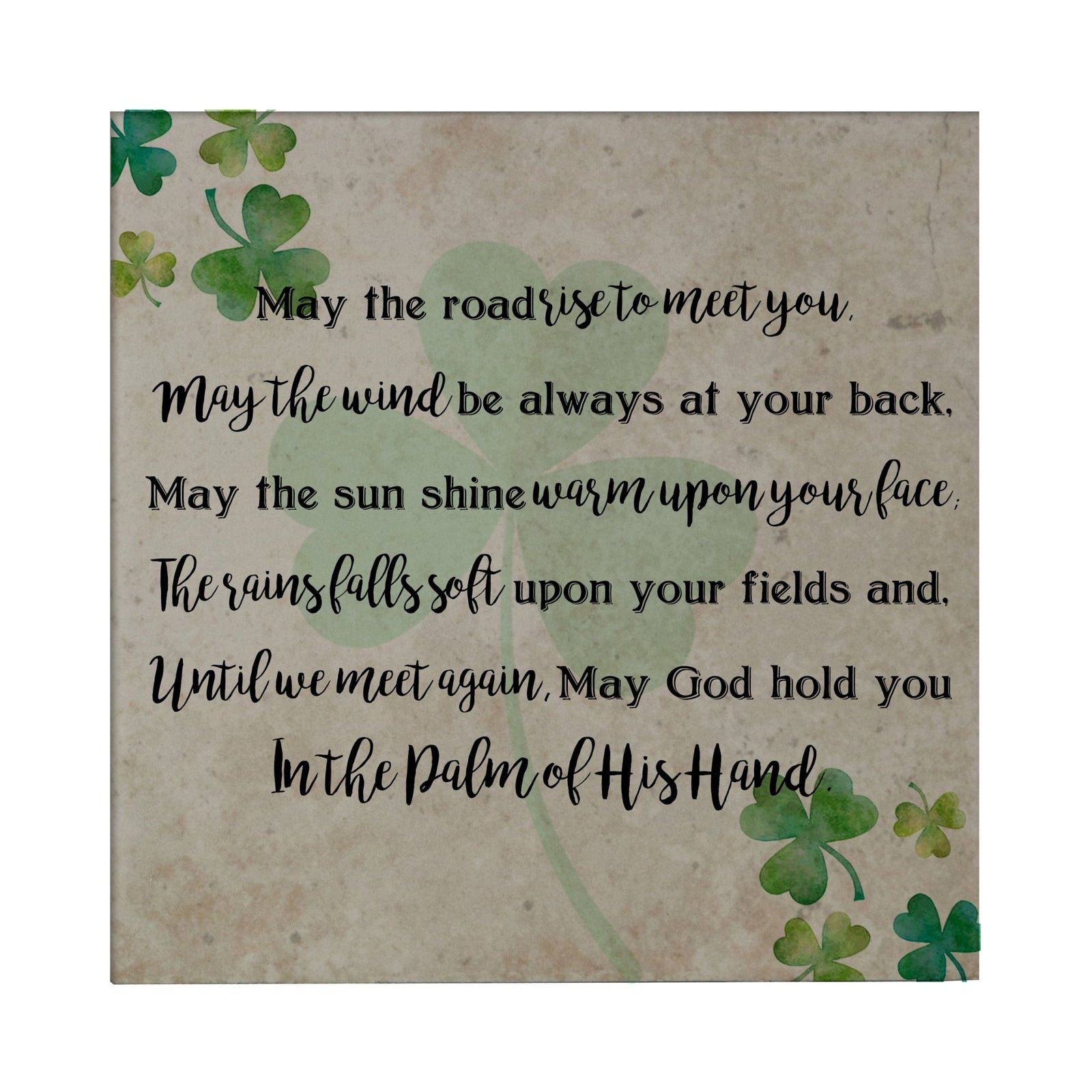 St. Patrick's Day Irish Everyday Trivet 5.75x5.75 - May The Road Rise - LifeSong Milestones