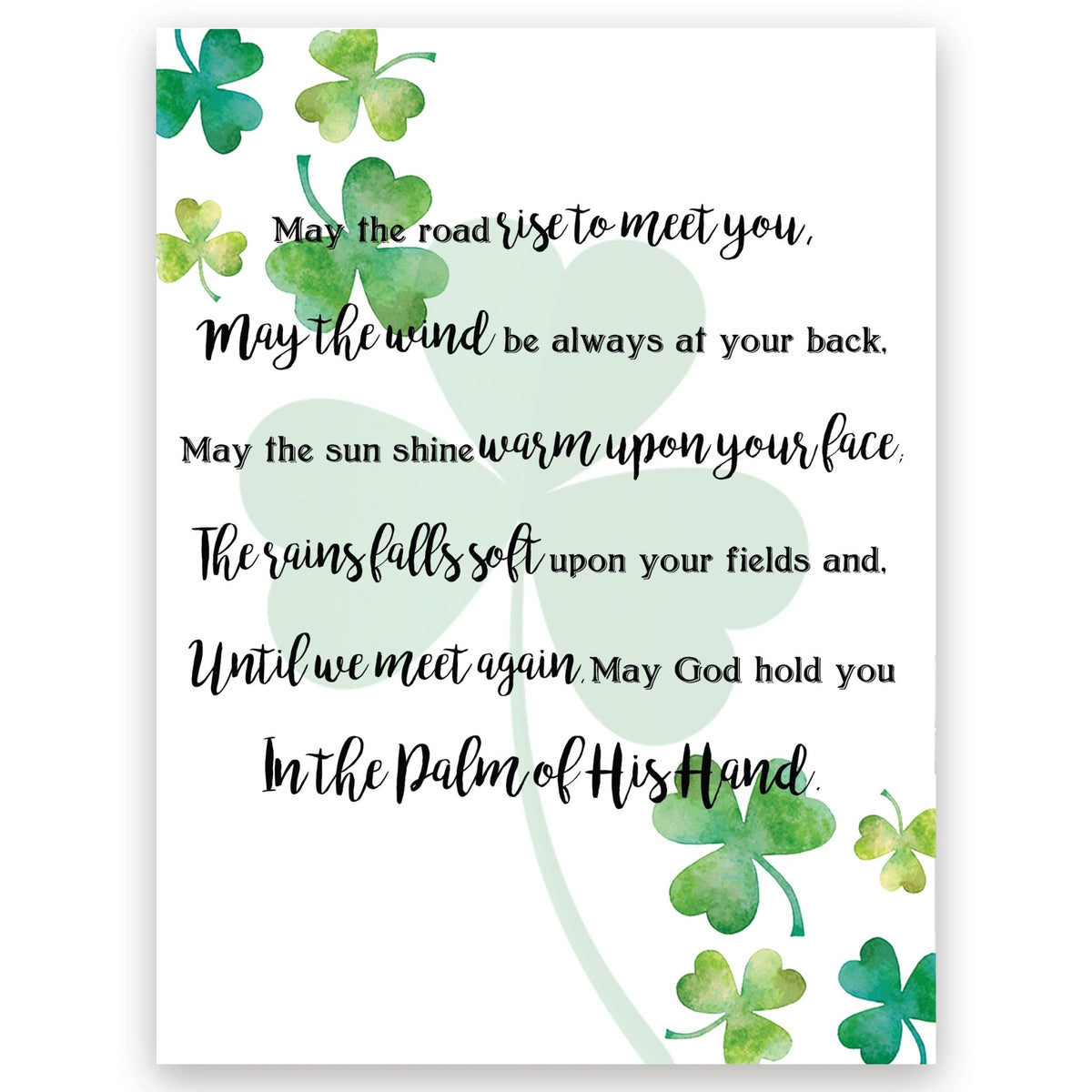 St. Patrick’s Day Irish Everyday Wooden Wall Plaque 6x8 - May The Road Rise - LifeSong Milestones