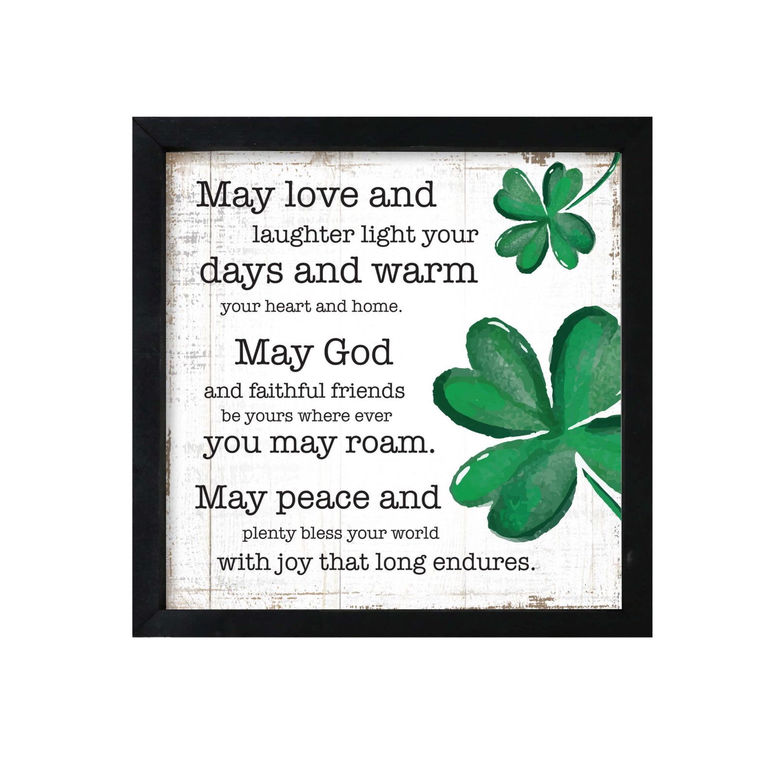 St. Patrick's Day Modern Wooden Framed Shadow Box Home Décor Gift - LifeSong Milestones